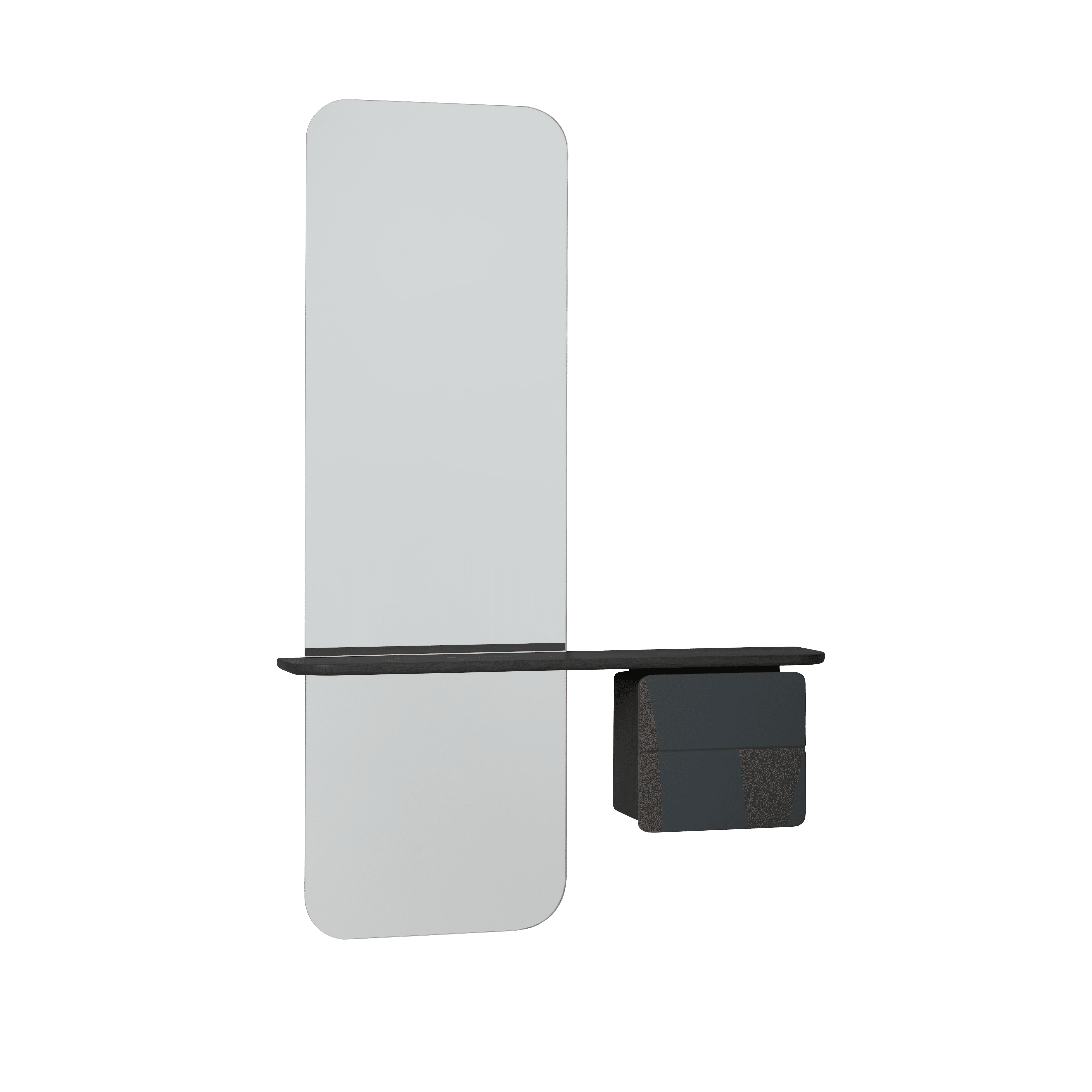 Lustro ONE MORE LOOK antracytowy z czarnym dębem UMAGE Eye on Design