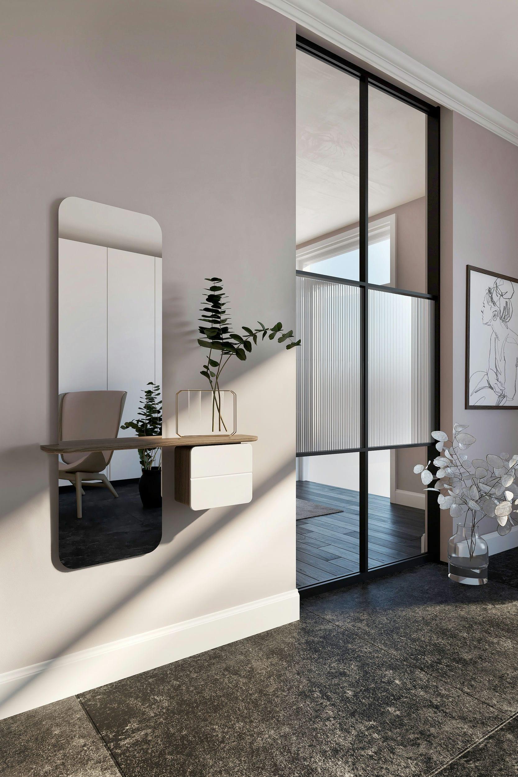 Lustro ONE MORE LOOK butelkowy zielony z dębem UMAGE Eye on Design