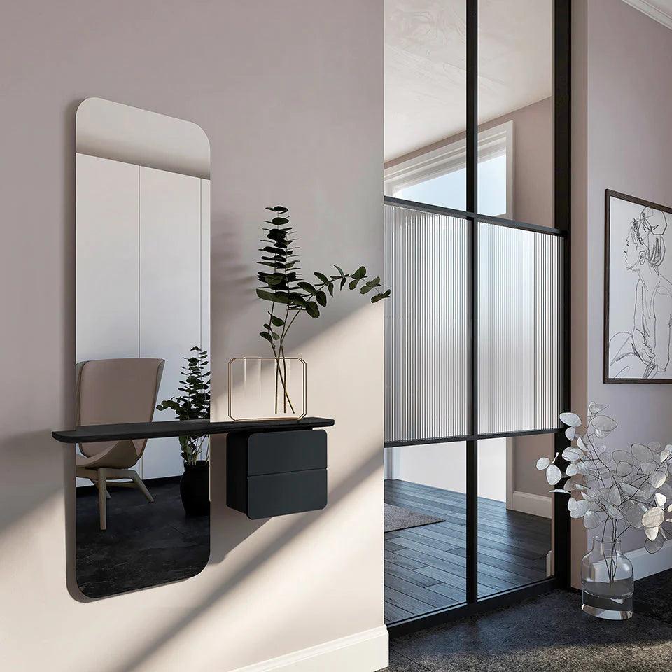 Lustro ONE MORE LOOK jasnoszary z czarnym dębem UMAGE Eye on Design