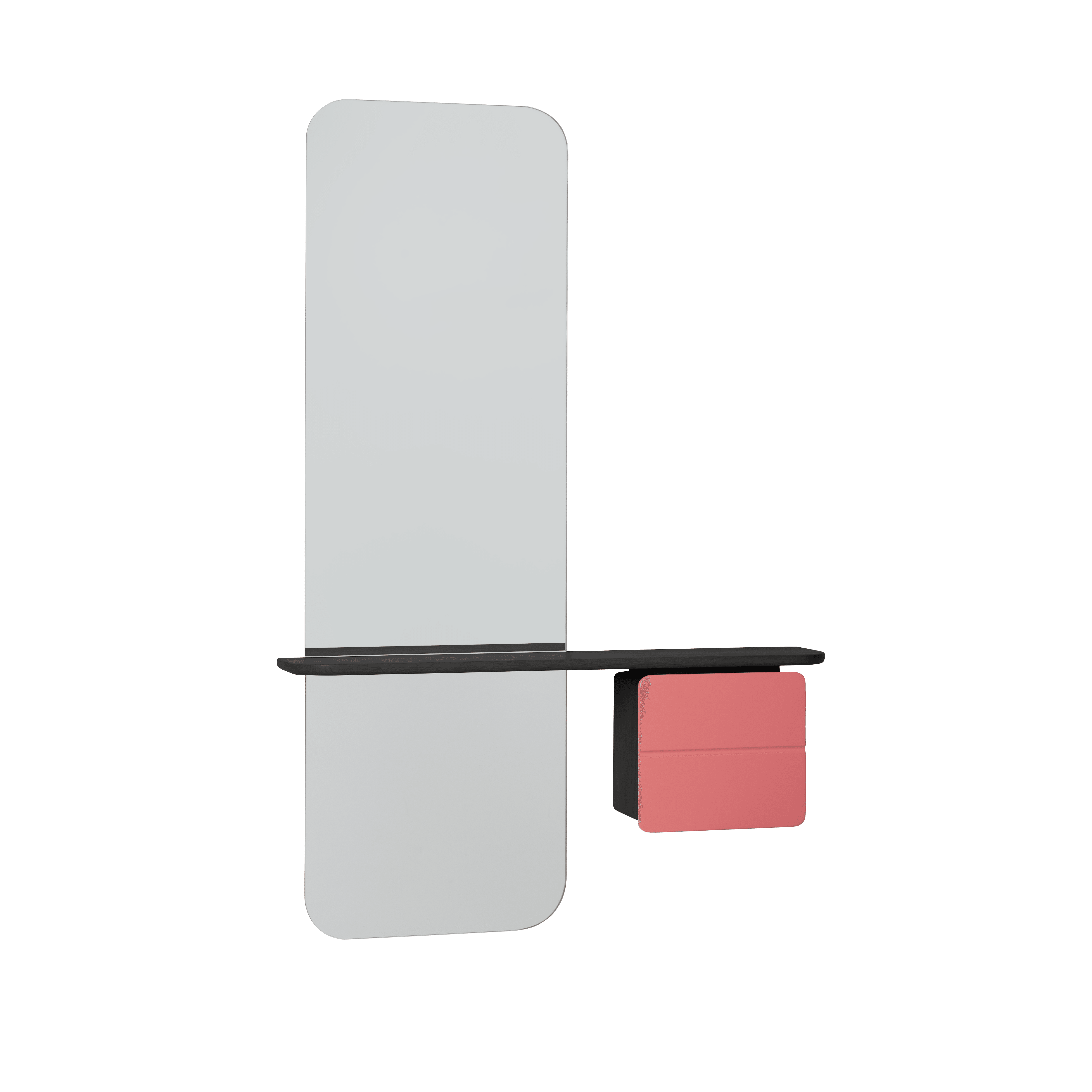 Lustro ONE MORE LOOK różowy z czarnym dębem UMAGE Eye on Design