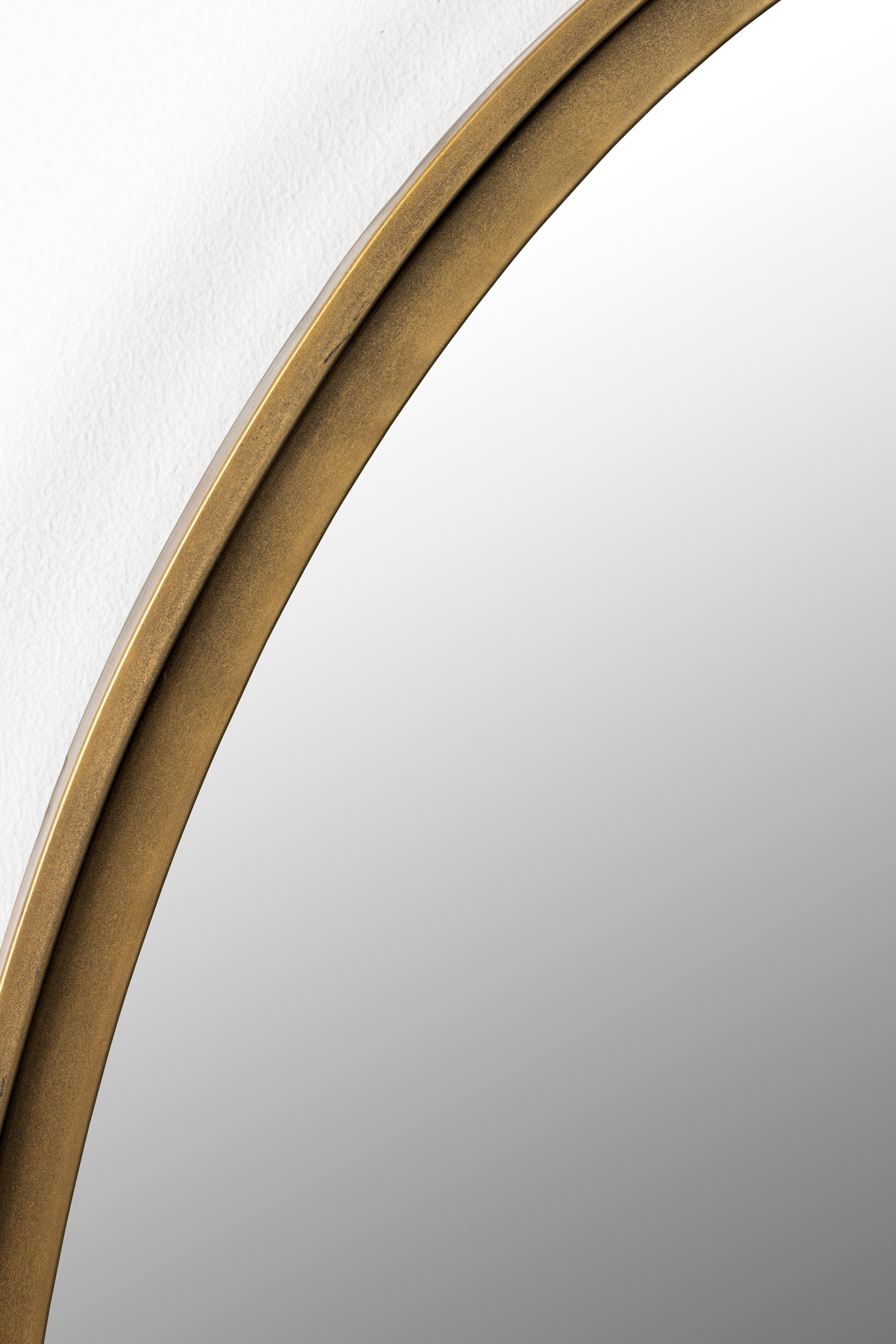 Mirror Matz Oval M Antique Brass White Label Living Eye on Design