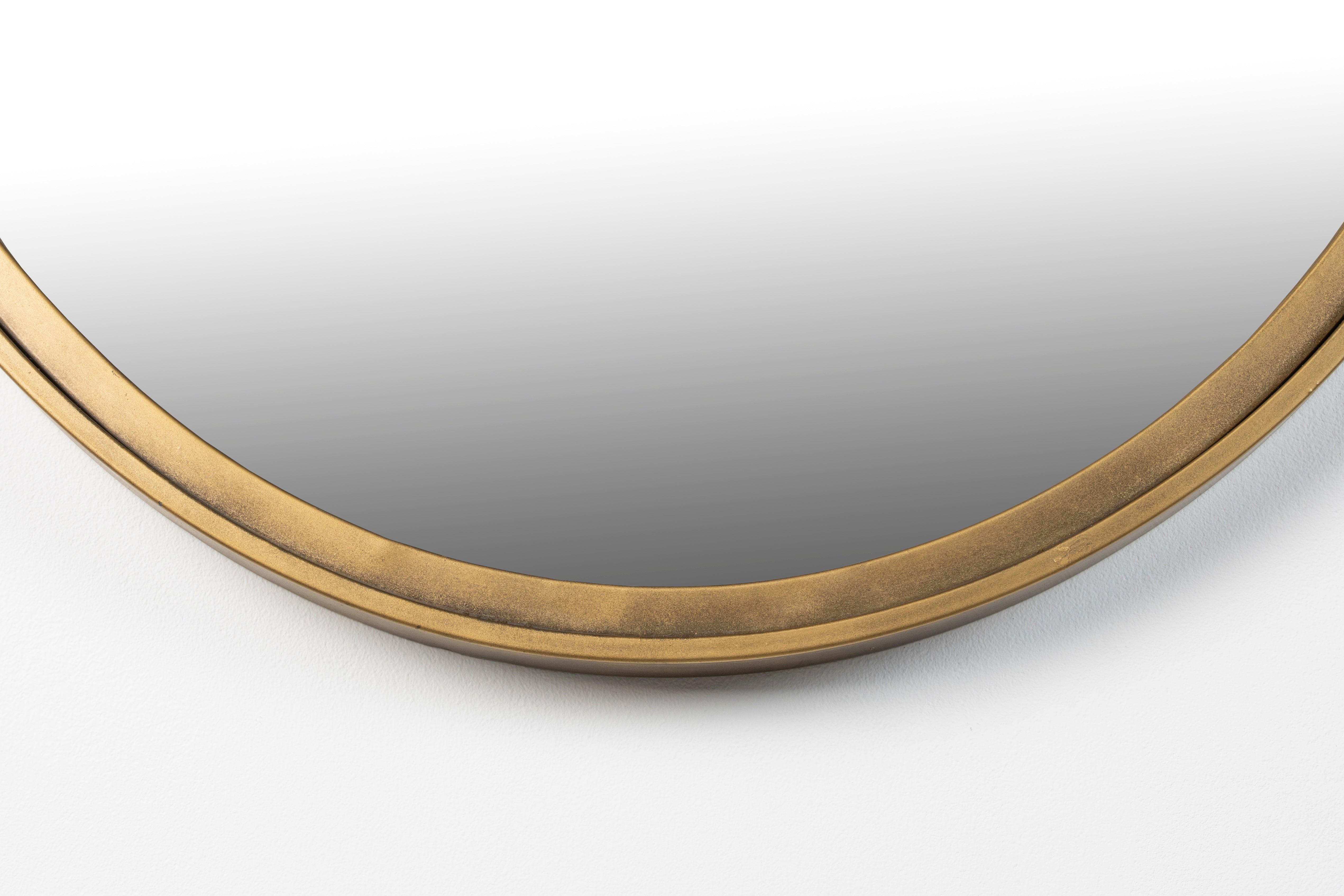 Mirror Matz Oval M Antique Brass White Label Living Eye on Design