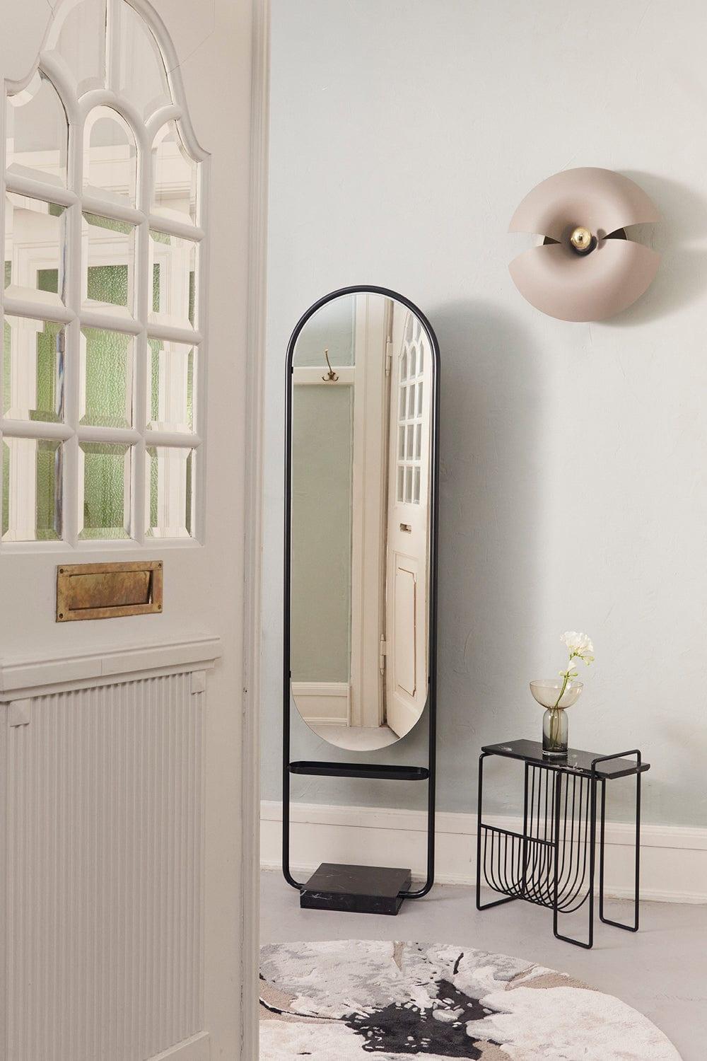 Lustro podłogowe ANGUI czarny marmur AYTM Eye on Design