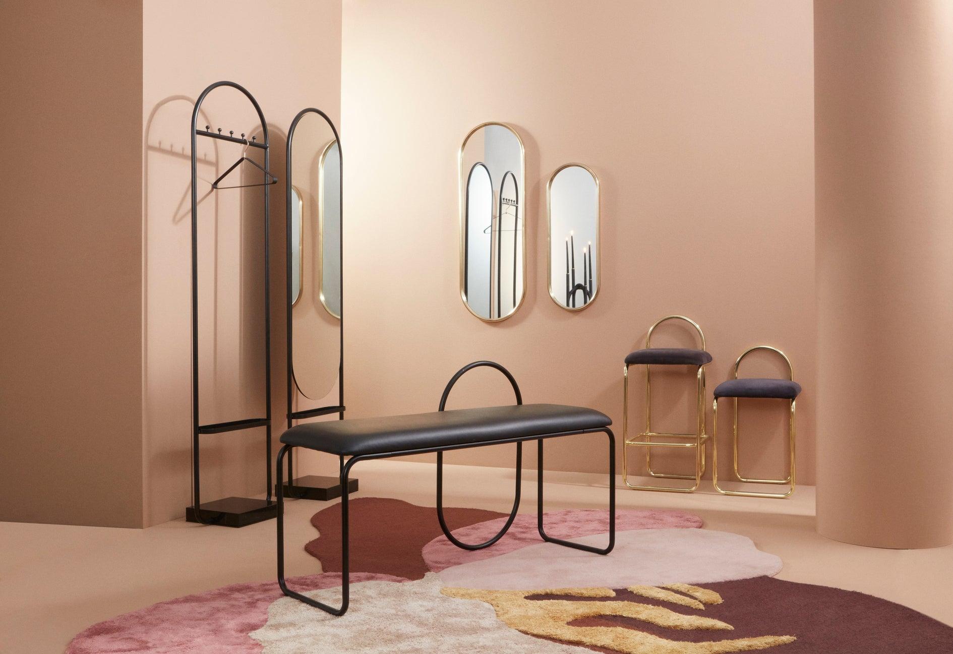 Lustro podłogowe ANGUI czarny marmur AYTM Eye on Design