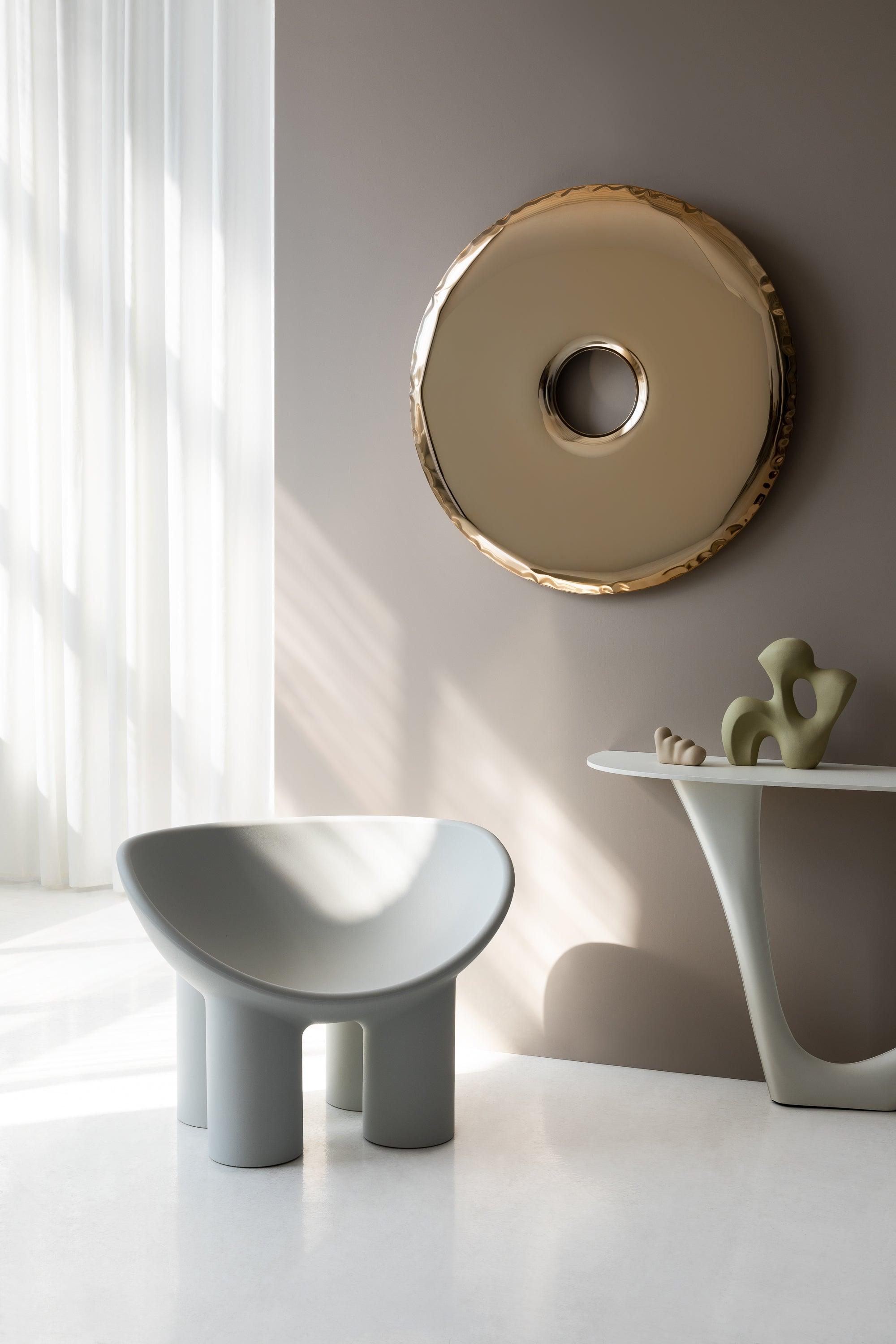 Lustro RONDO aurum klasyczne złoto Zieta Studio Eye on Design