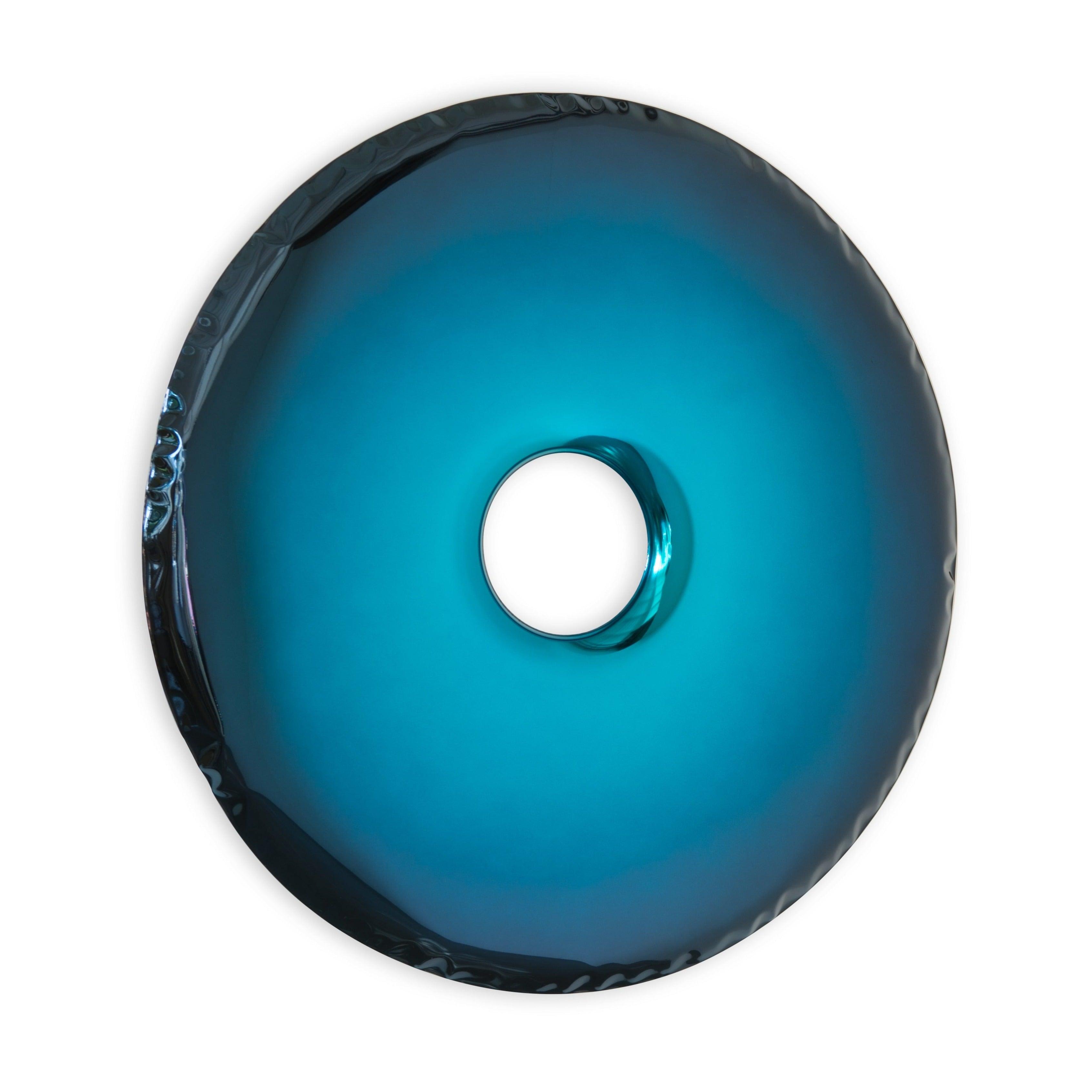 Lustro RONDO gradient kosmiczny błękit Zieta Studio Eye on Design
