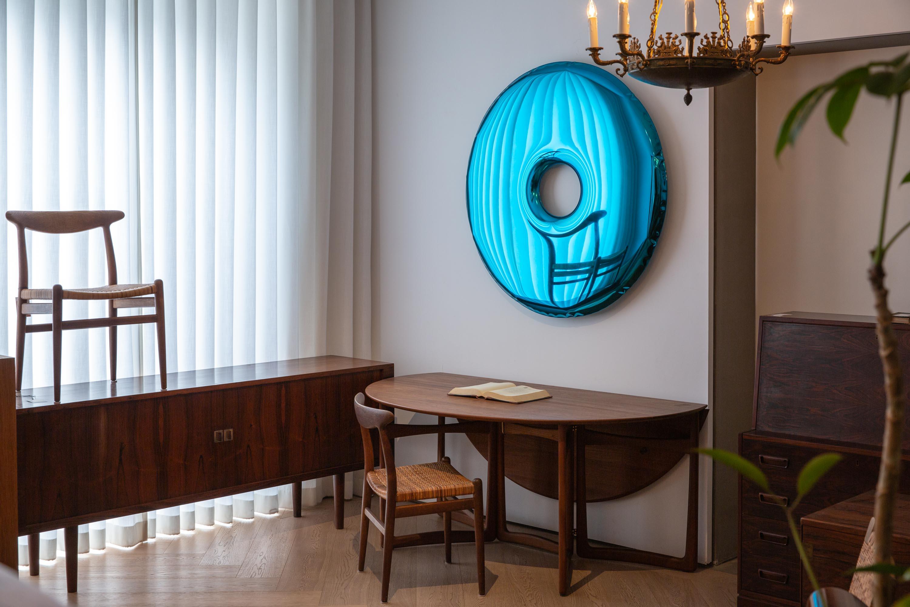 Lustro RONDO gradient szafir Zieta Studio Eye on Design