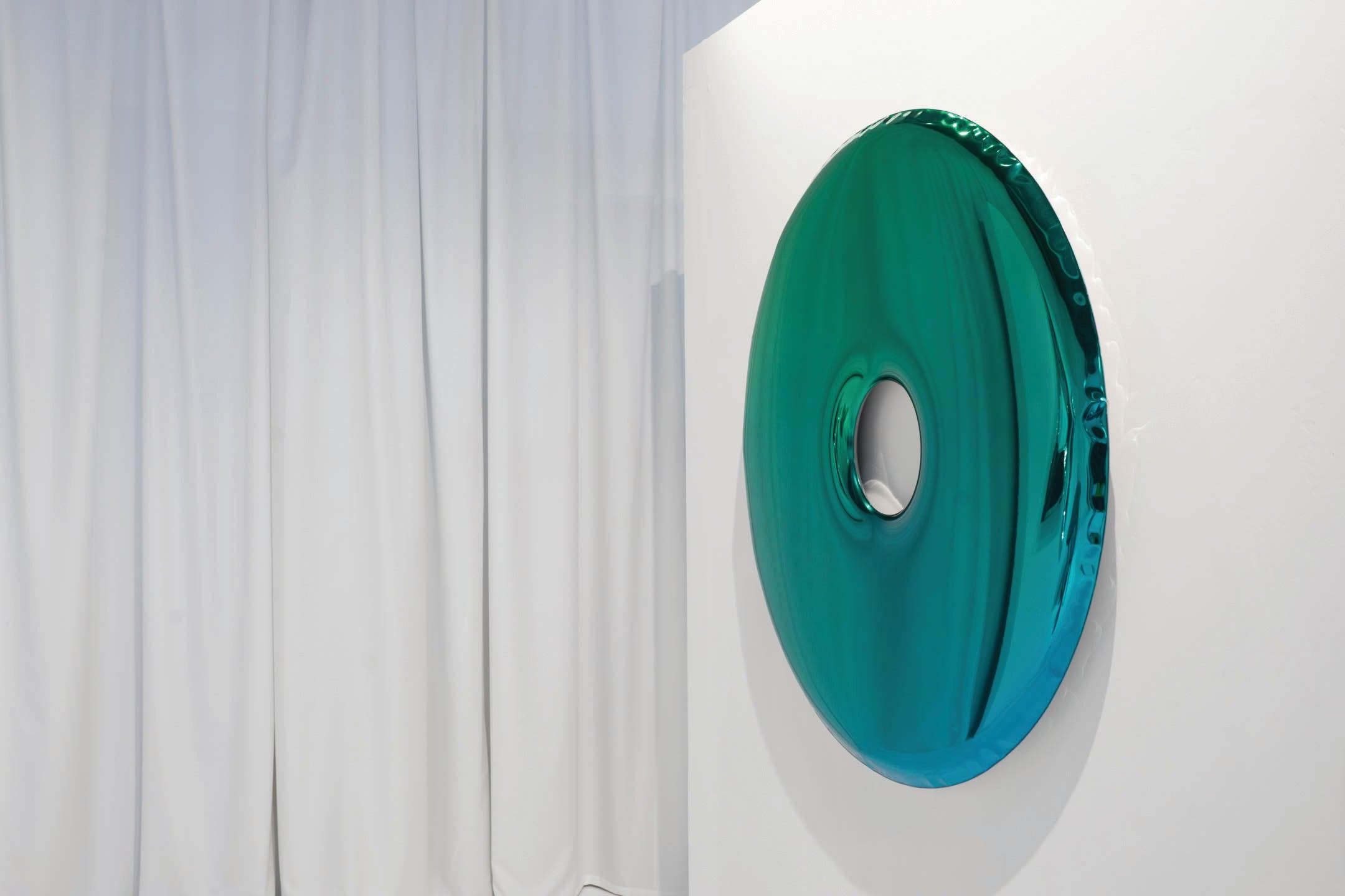 Lustro RONDO gradient szmaragd/szafir Zieta Studio Eye on Design