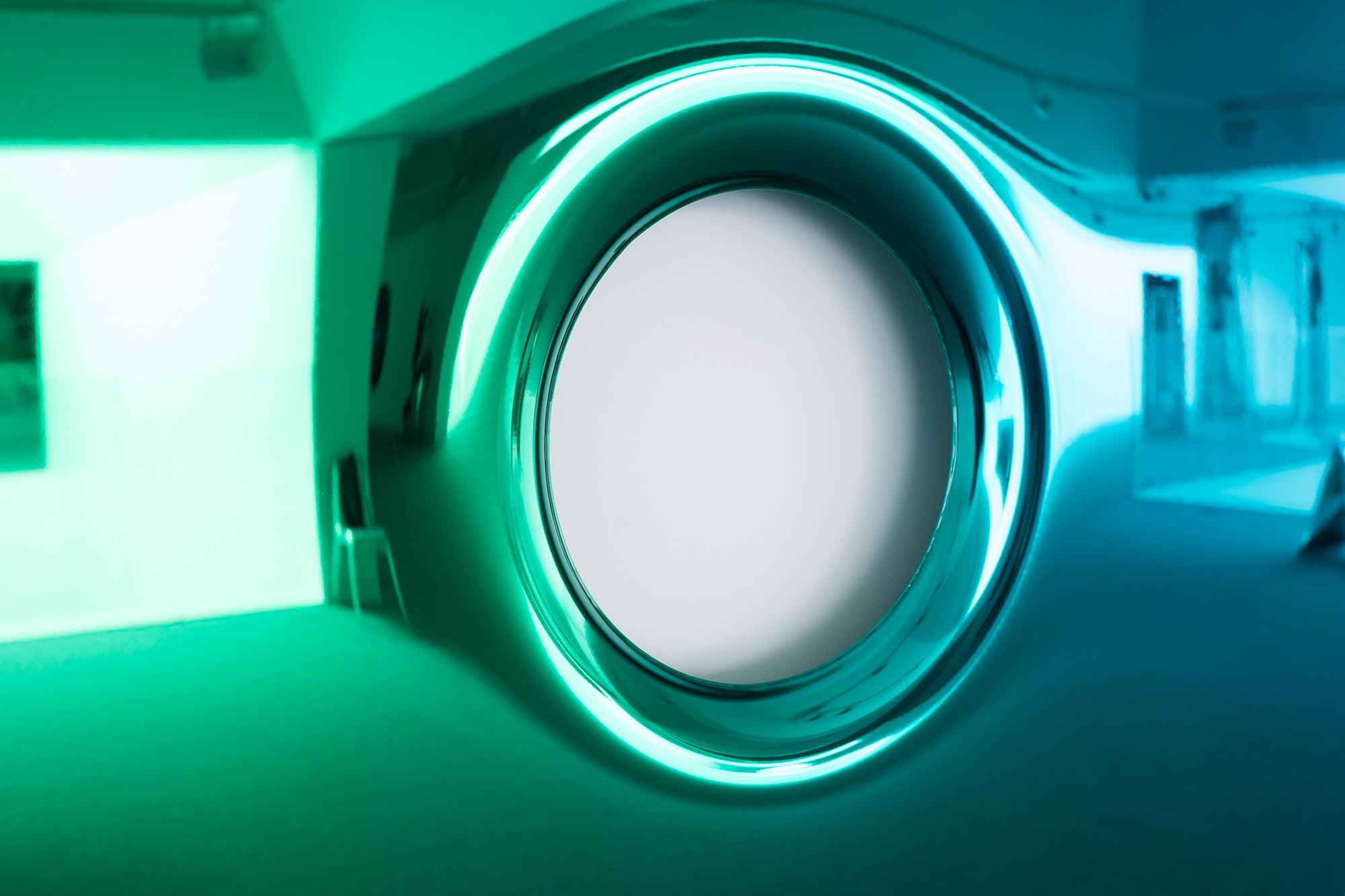 Lustro RONDO gradient szmaragd/szafir Zieta Studio Eye on Design