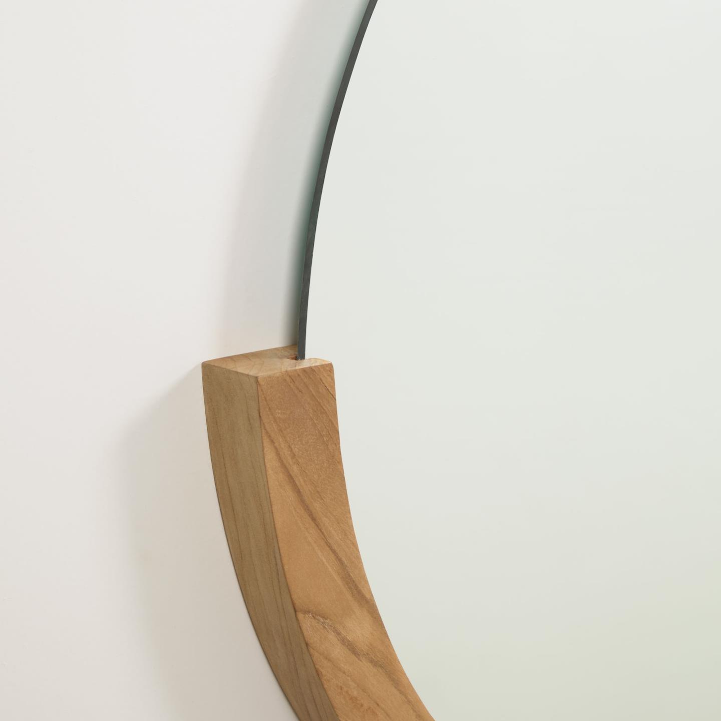 Lustro ścienna ROKIA lite drewno tekowe La Forma Eye on Design