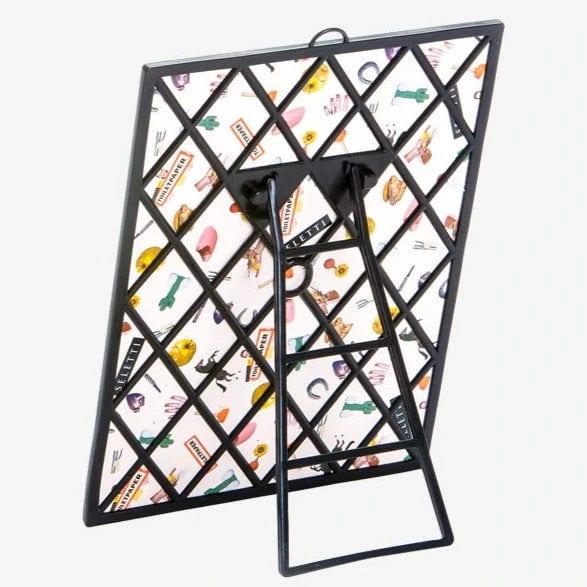 Lustro SNAKES w czarnej ramce Seletti Eye on Design