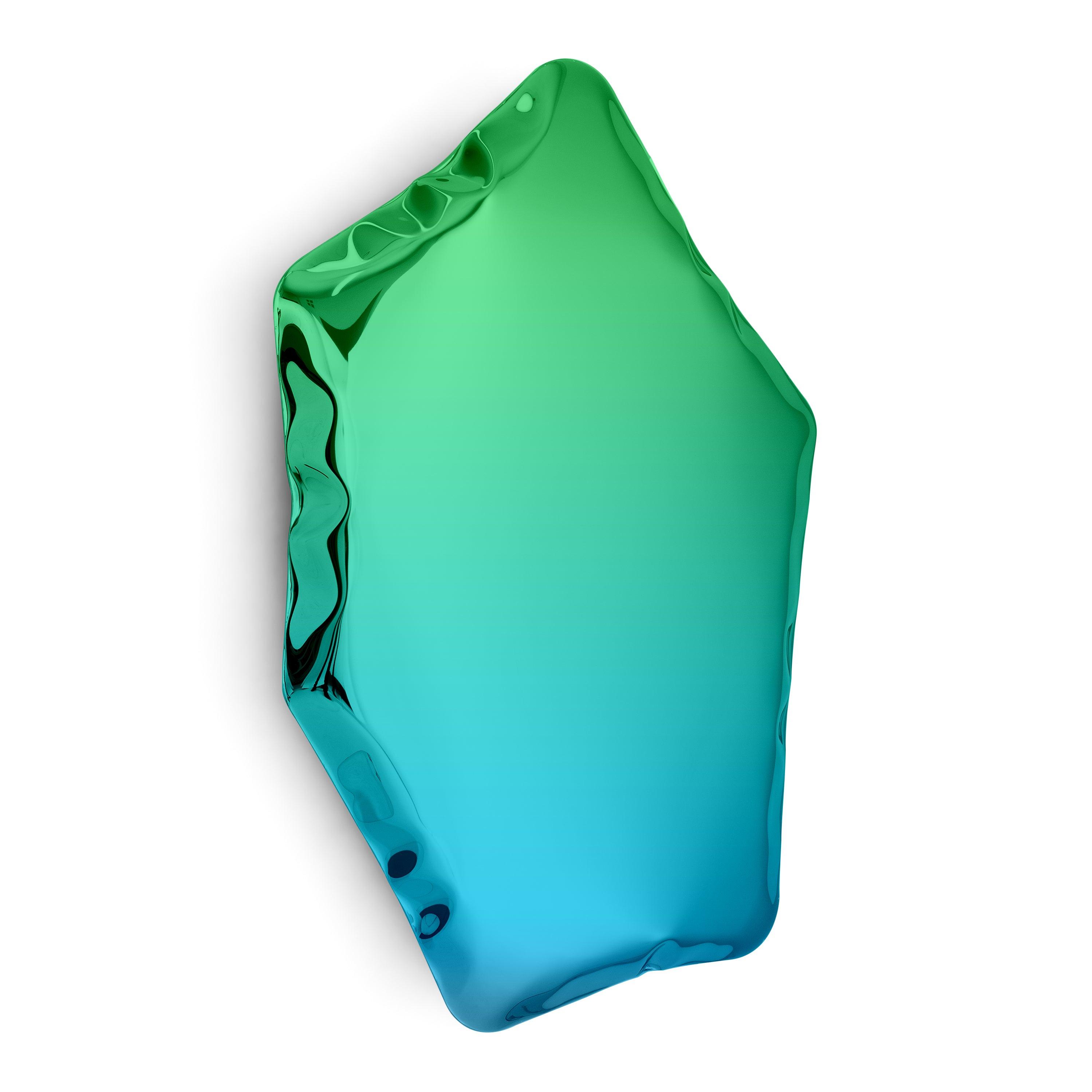 Lustro TAFLA C gradient szmaragd/szafir Zieta Studio C5 Eye on Design
