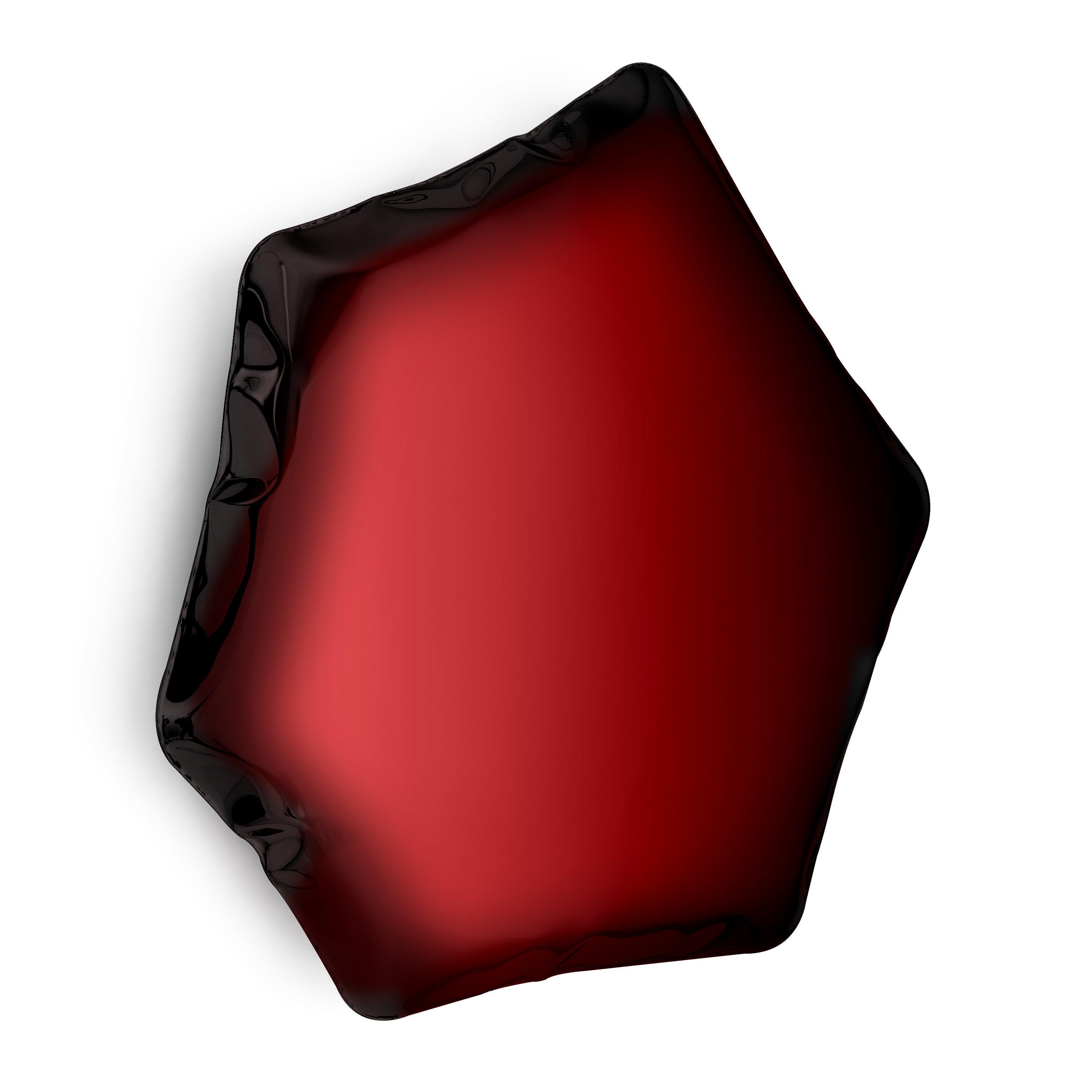 Lustro TAFLA C transitions czerwony rubin Zieta Studio C6 Eye on Design
