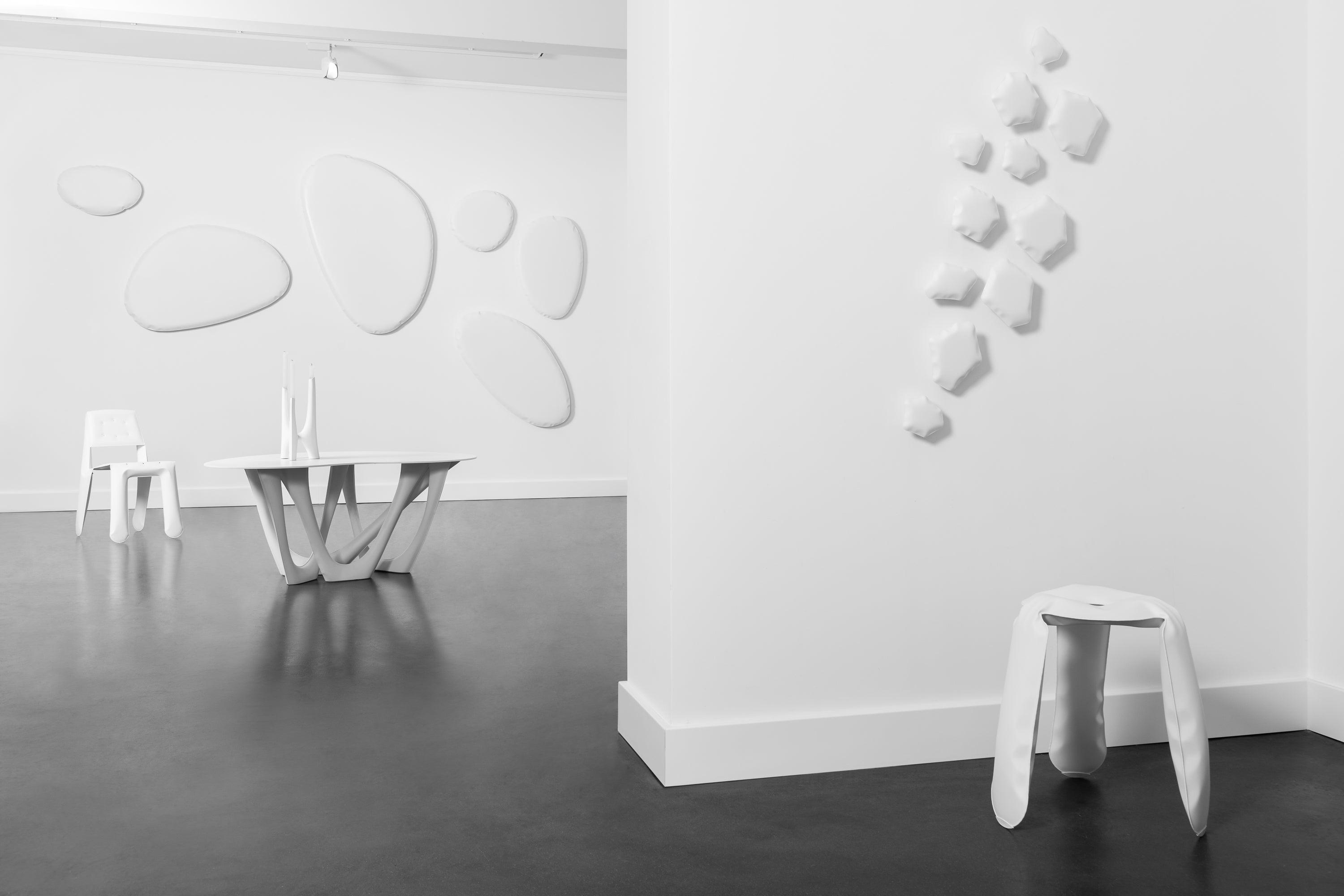 Lustro TAFLA O cotton candy biały mat Zieta Studio Eye on Design