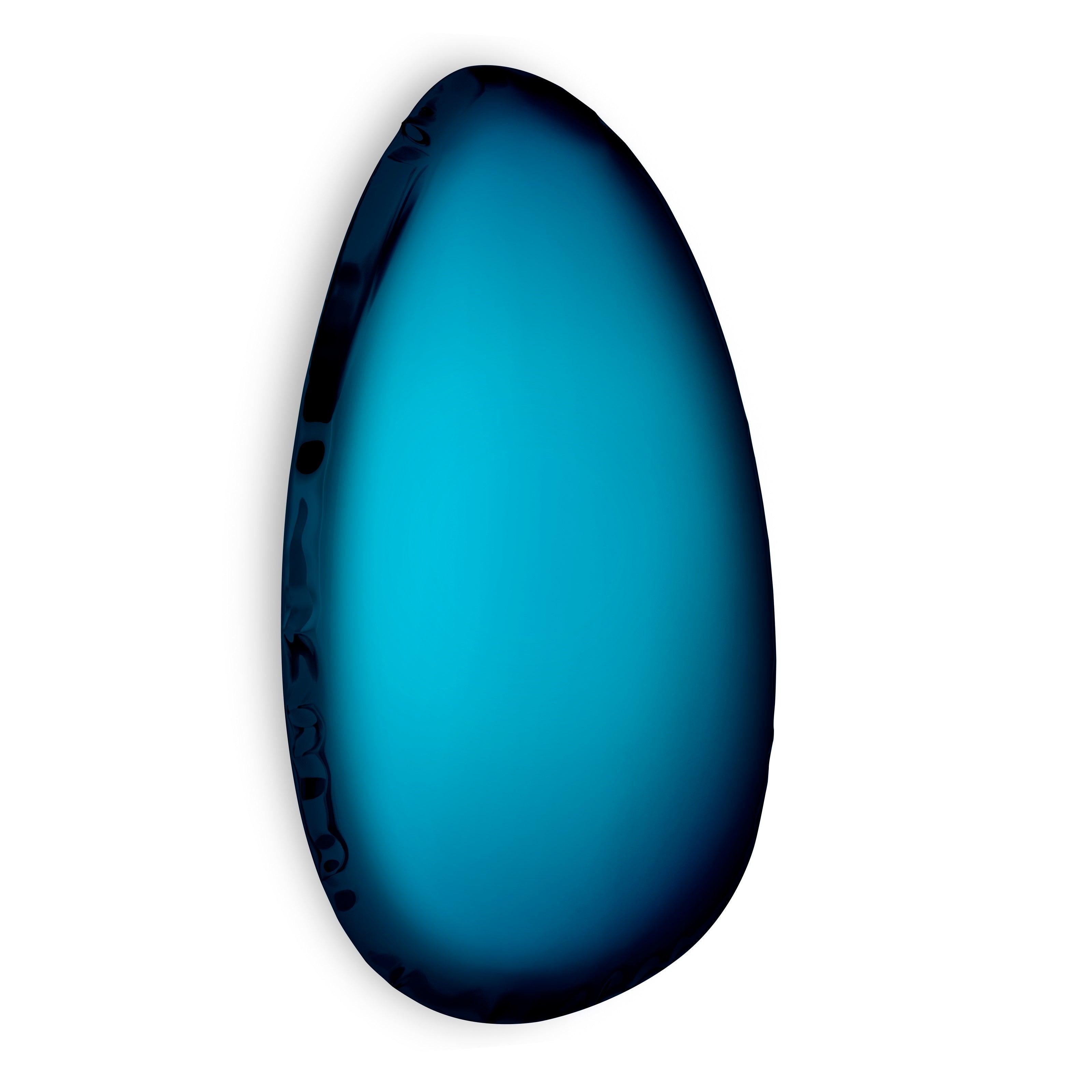 Lustro TAFLA O gradient kosmiczny błękit – szkło, Zieta Studio