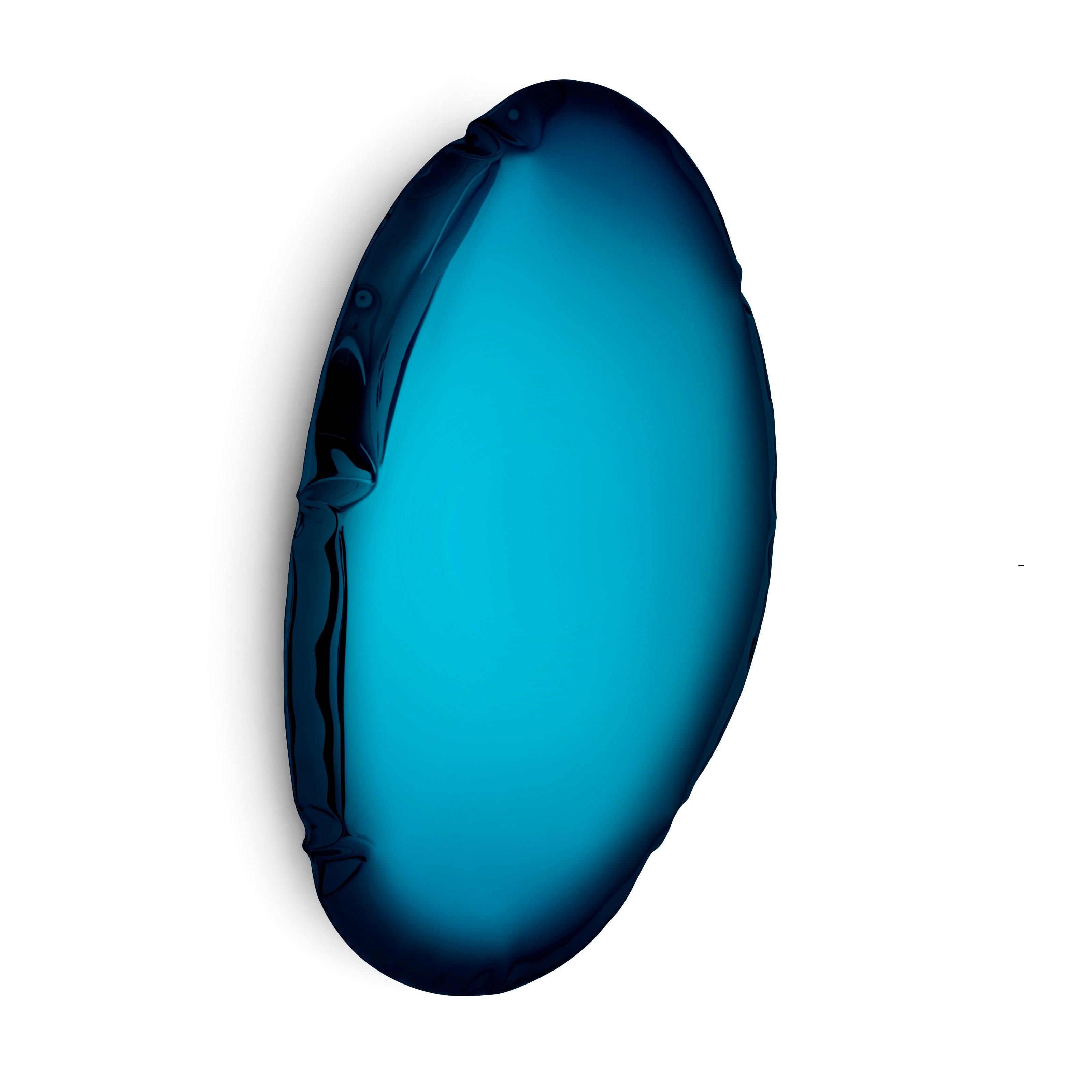 Lustro TAFLA O gradient kosmiczny błękit – szkło