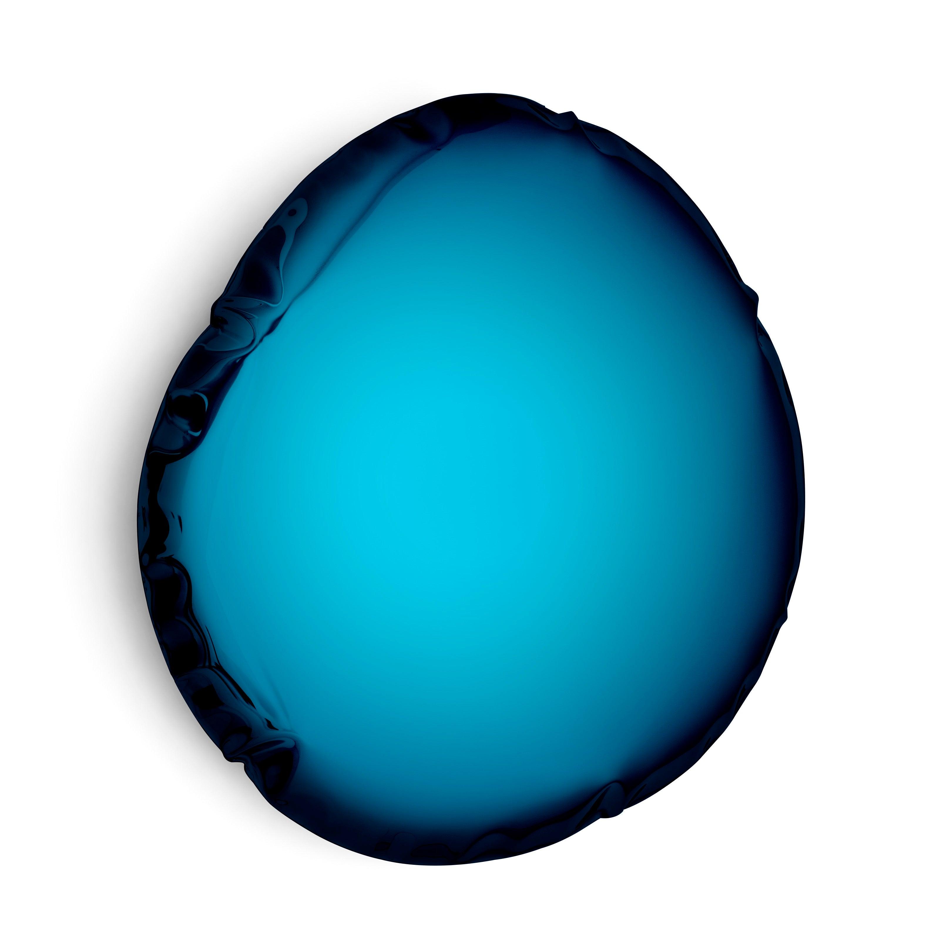 Lustro TAFLA O gradient kosmiczny błękit – szkło