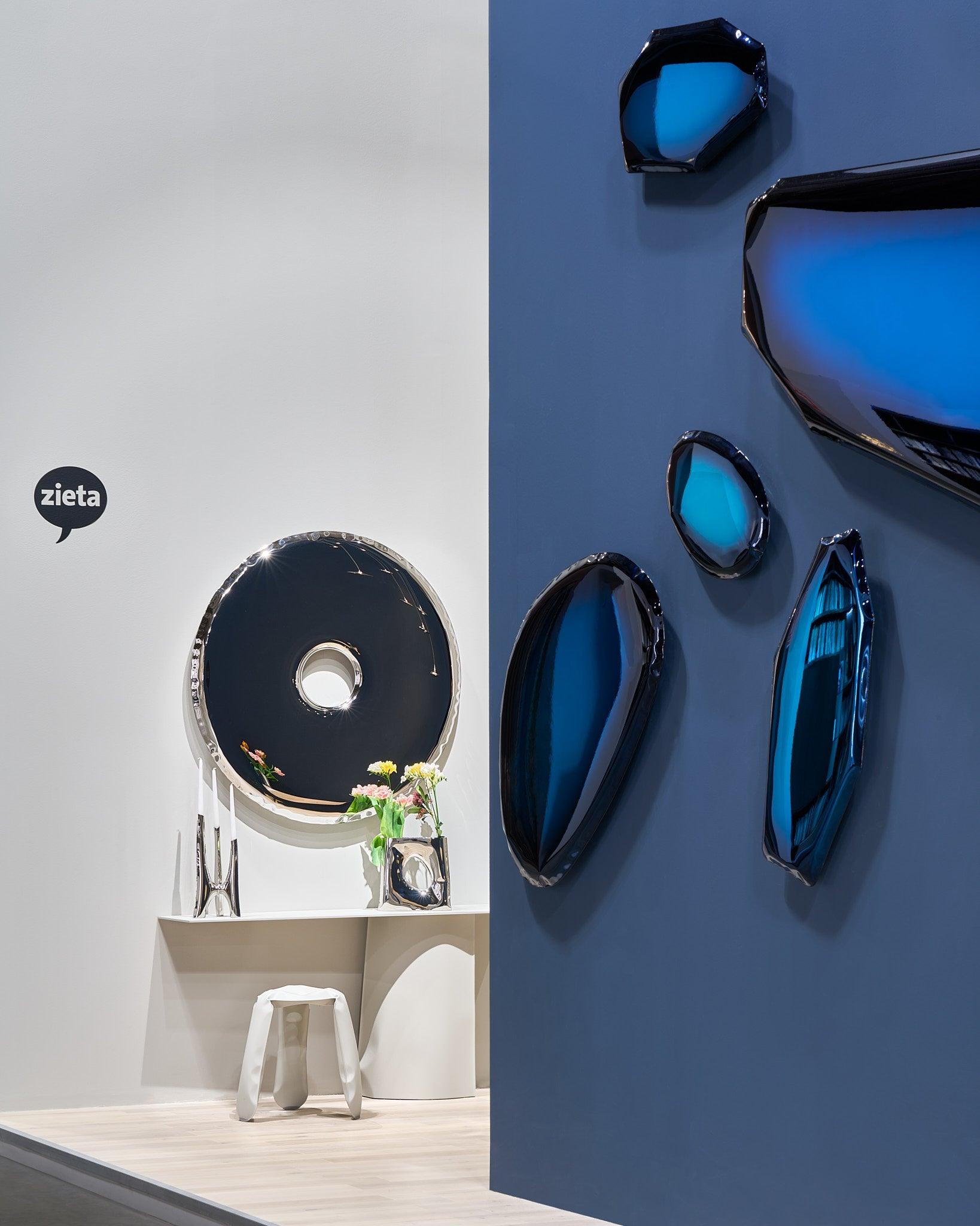 Lustro TAFLA O gradient kosmiczny błękit – Zieta Studio