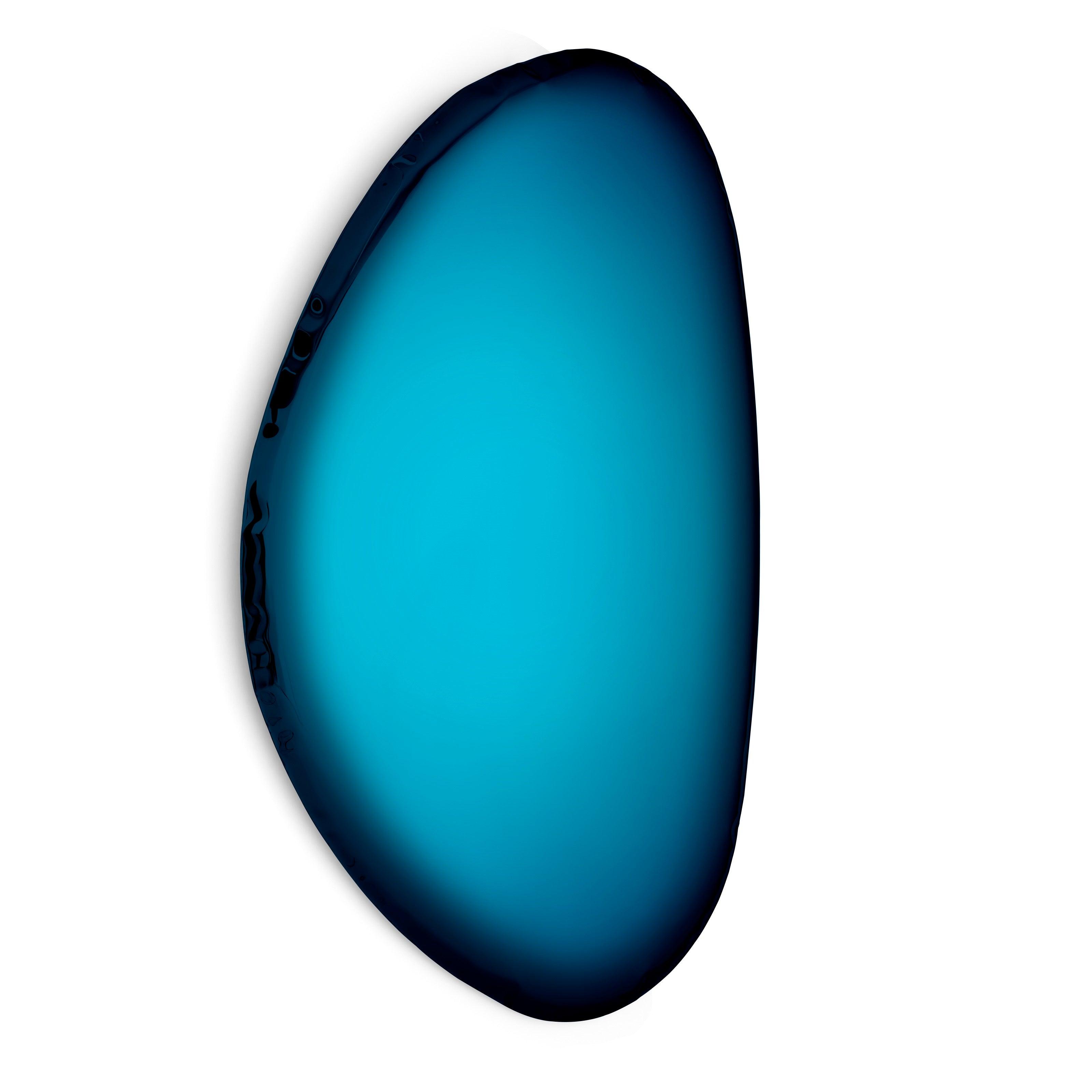 Lustro TAFLA O gradient kosmiczny błękit – szkło