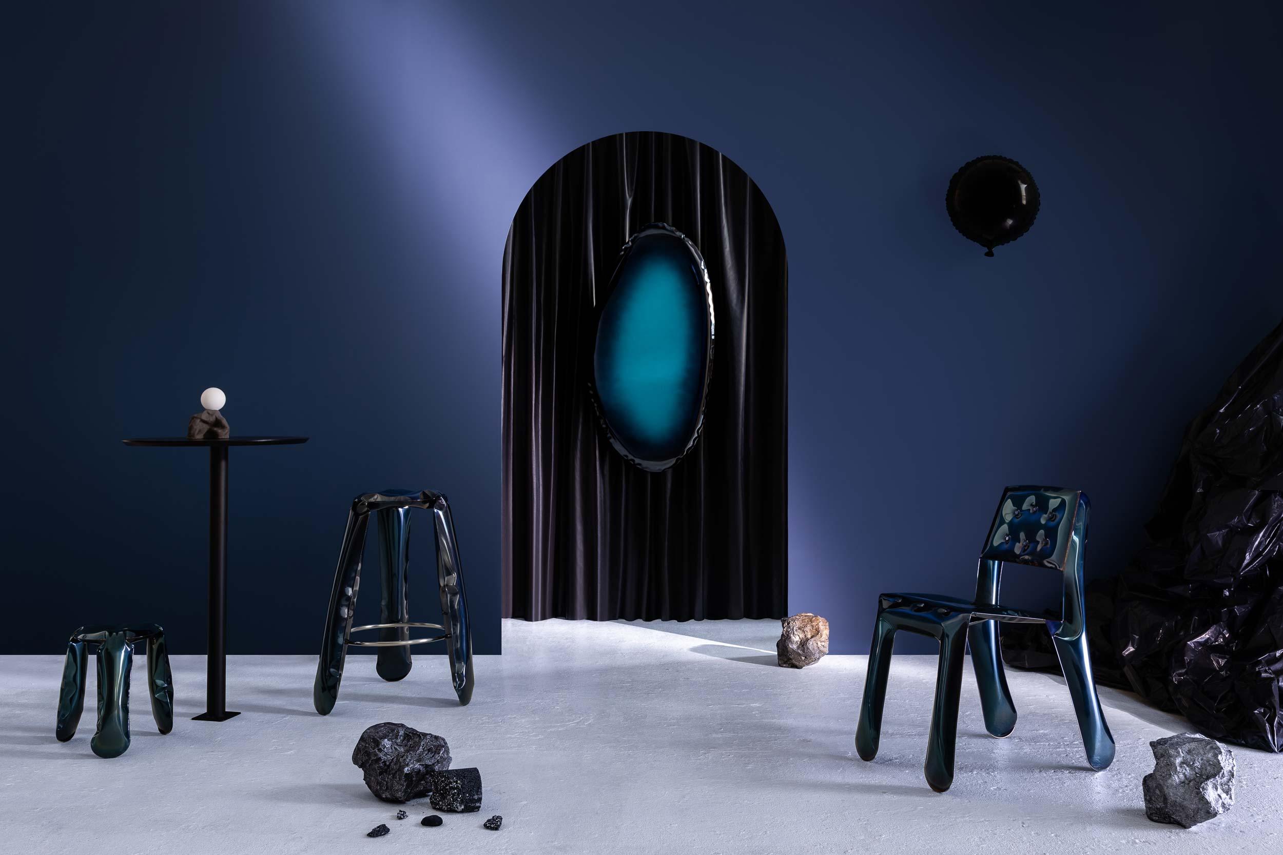 Lustro TAFLA O gradient szafir – Zieta Studio