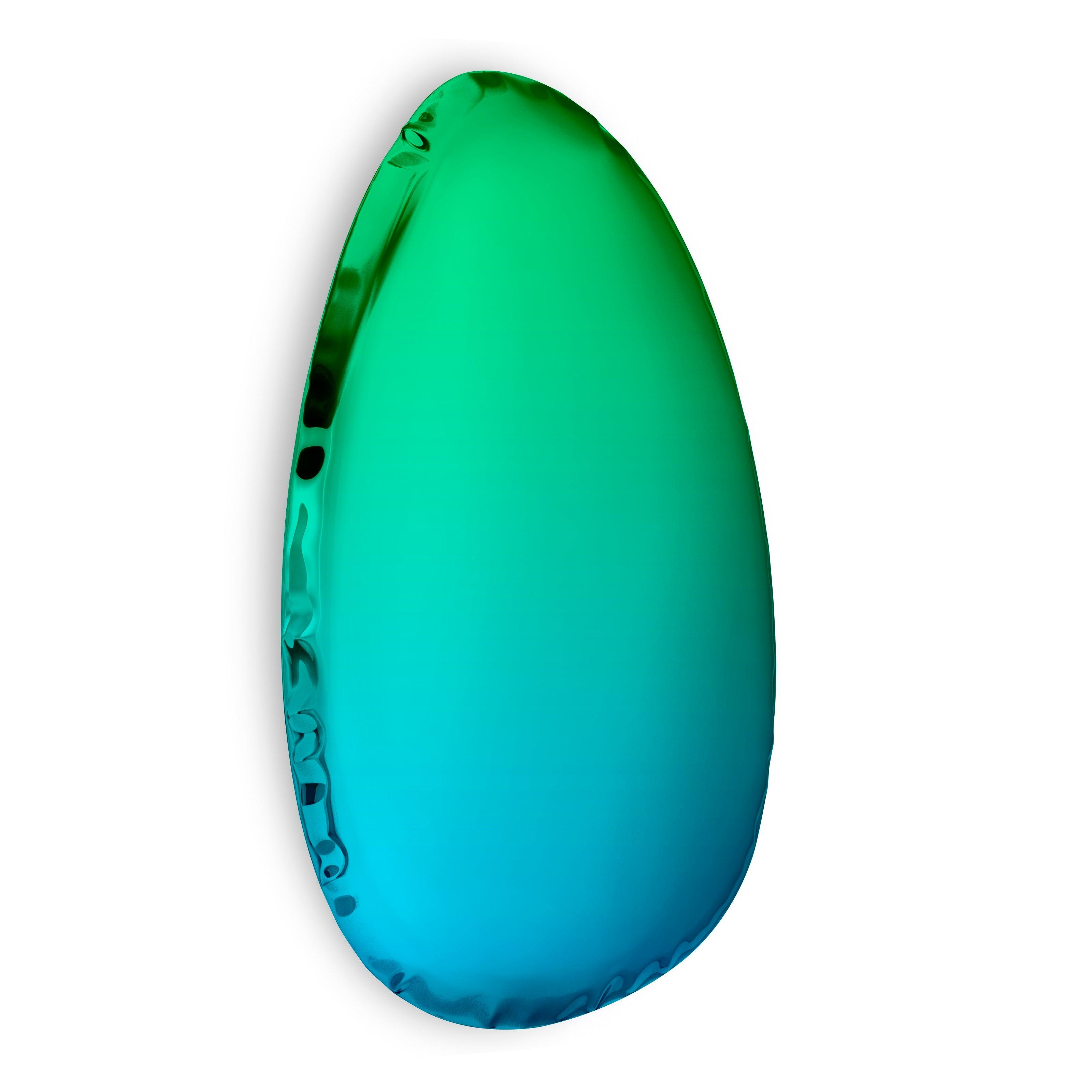 Lustro TAFLA O gradient szmaragd/szafir, marka Zieta Studio