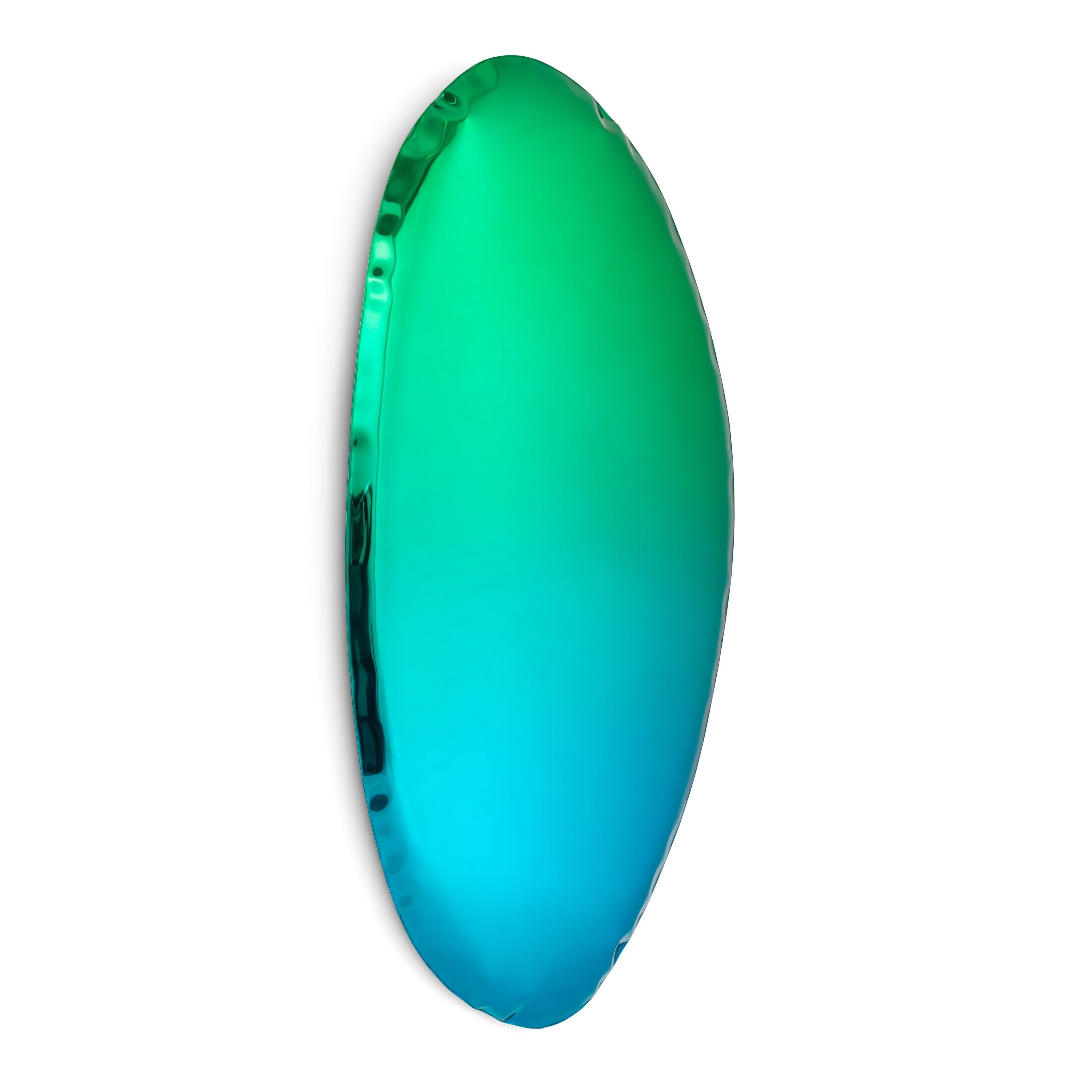 Lustro TAFLA O gradient szmaragd/szafir – Zieta Studio