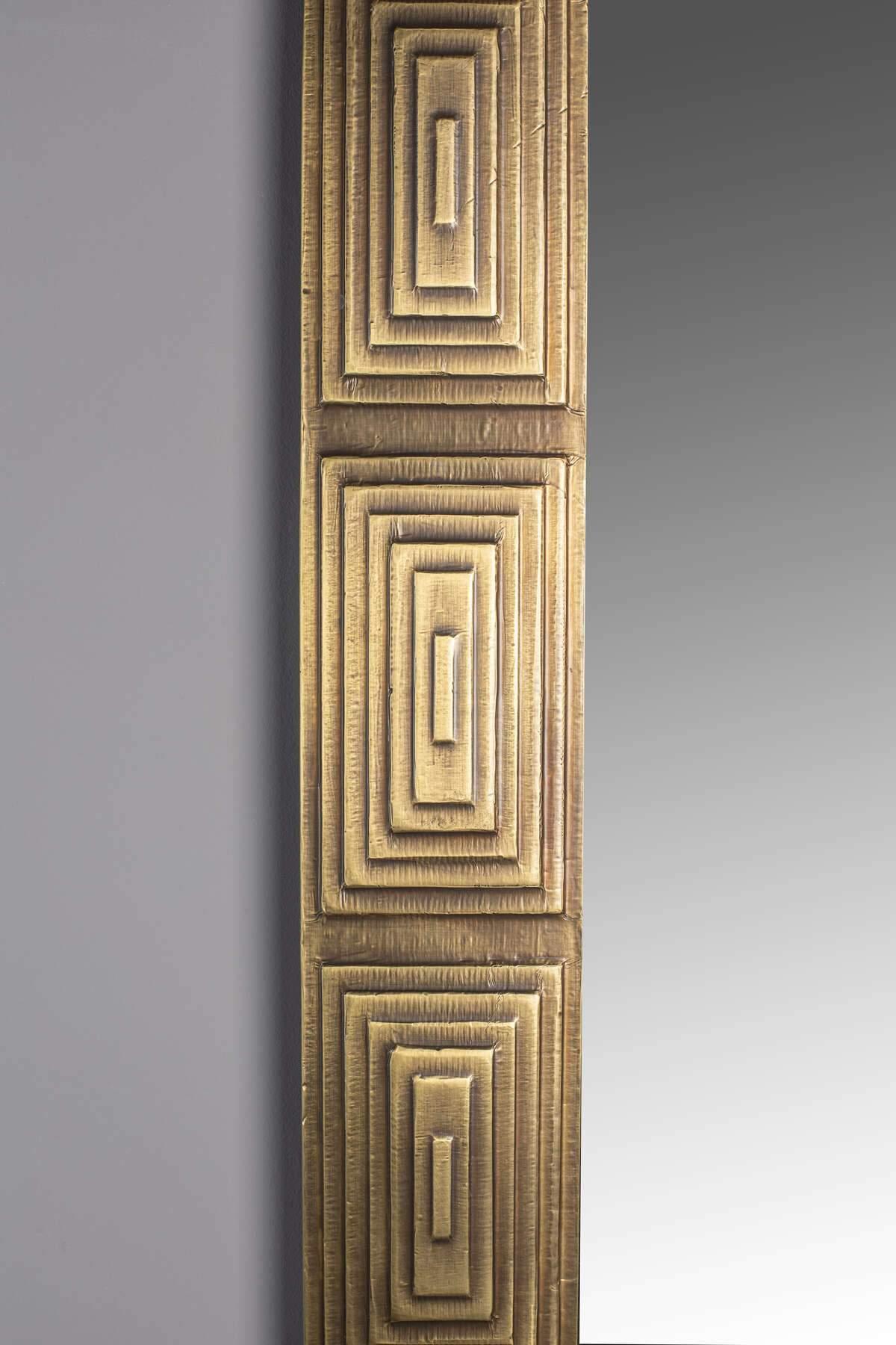 Lustro VOLAN antyczny mosiądz Dutchbone Eye on Design