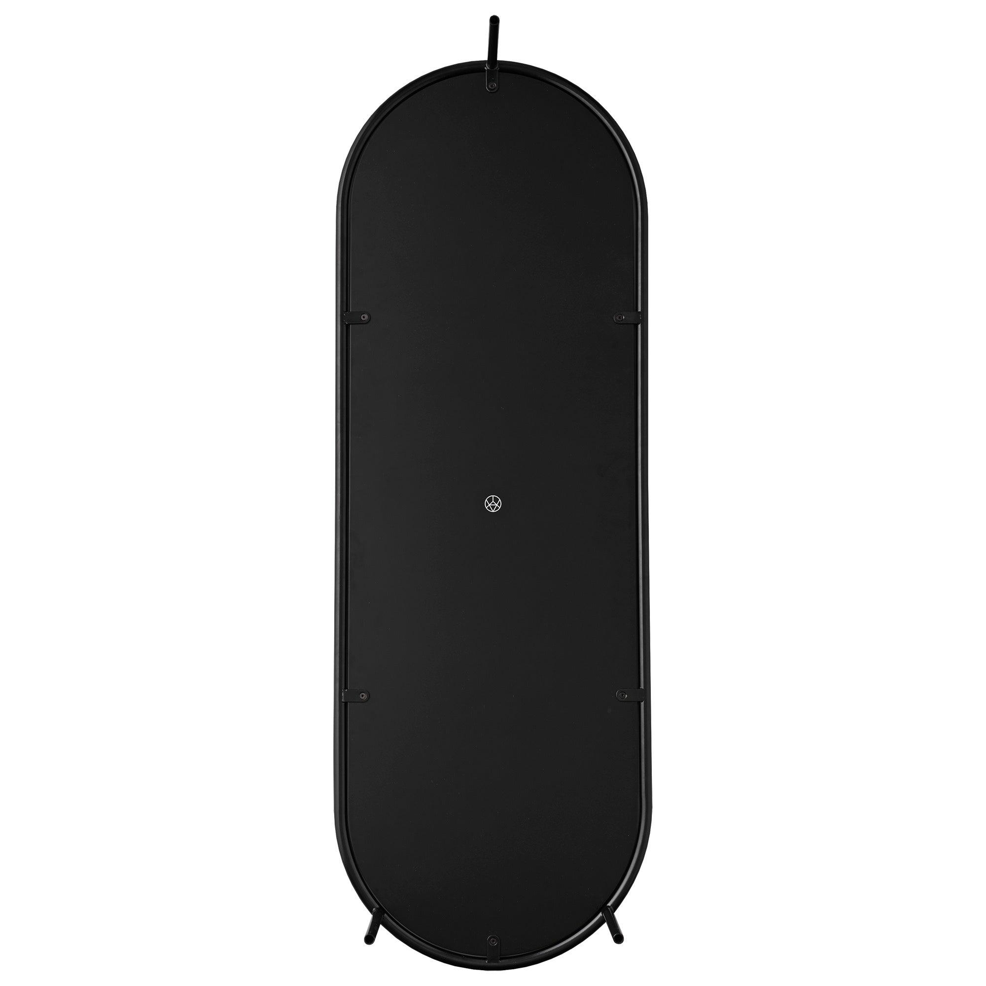 Lustro z wieszakiem ANGUI czarna rama AYTM Eye on Design