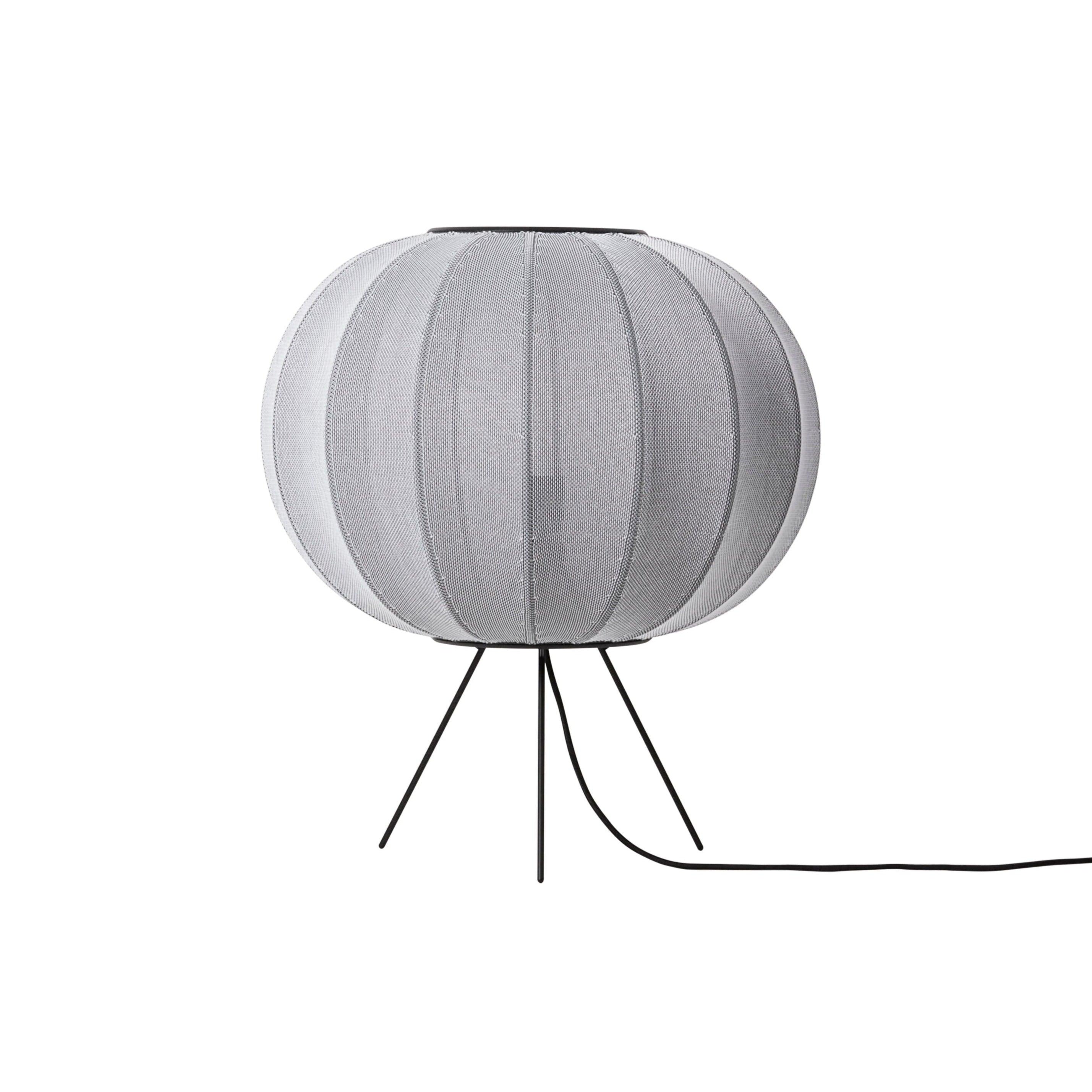 Low tripod floor lamp KNIT-WIT gray