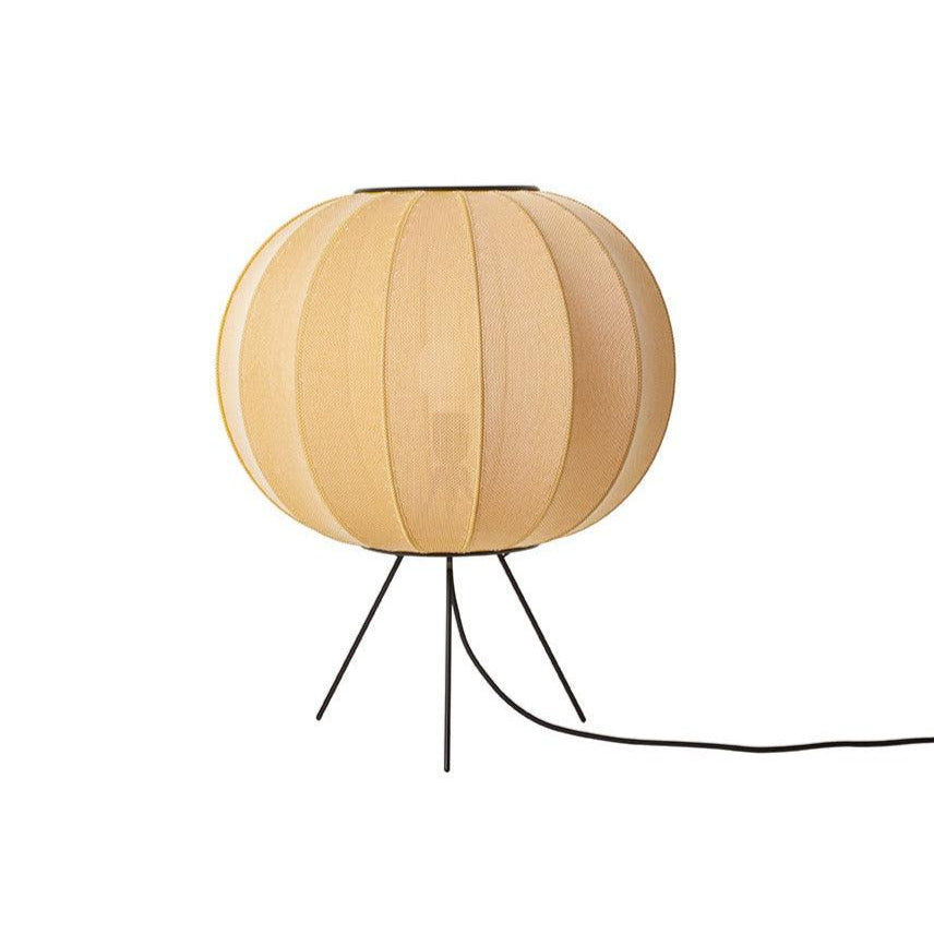 Low tripod floor lamp KNIT-WIT yellow