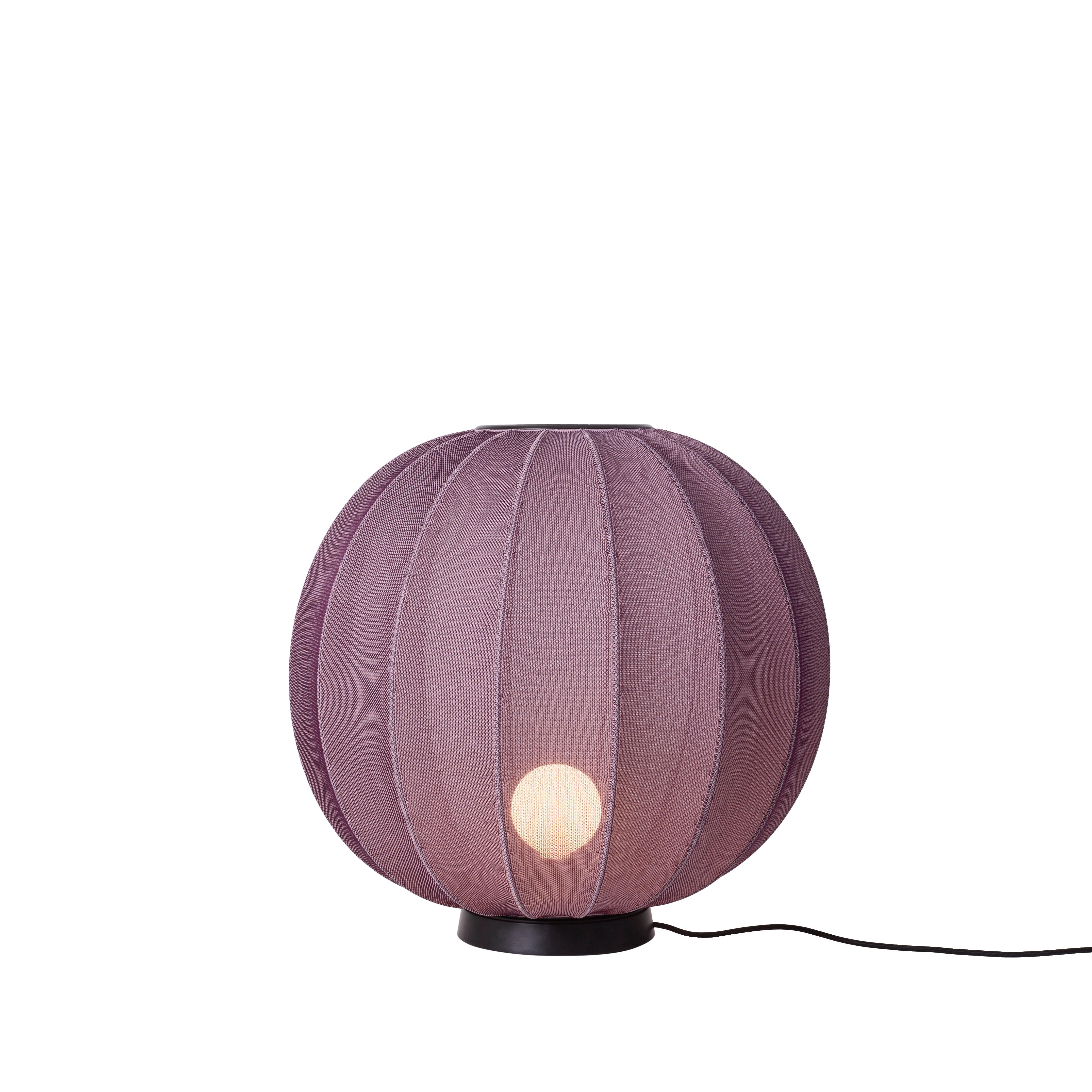 Lampa podłogowa niska KNIT-WIT LEVEL burgundowy – styl nowoczesny