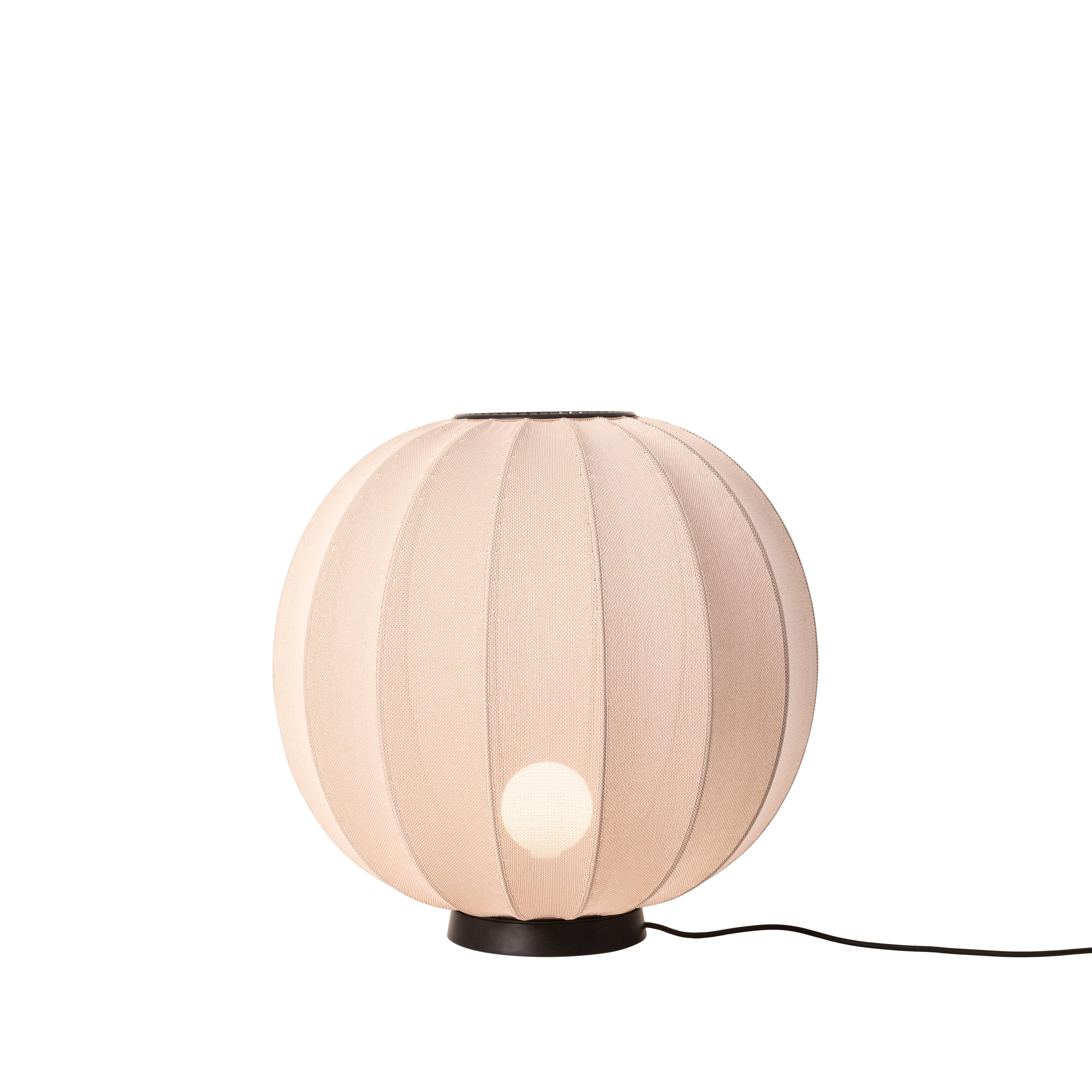 Lampa podłogowa niska KNIT-WIT LEVEL piaskowy – styl nowoczesny