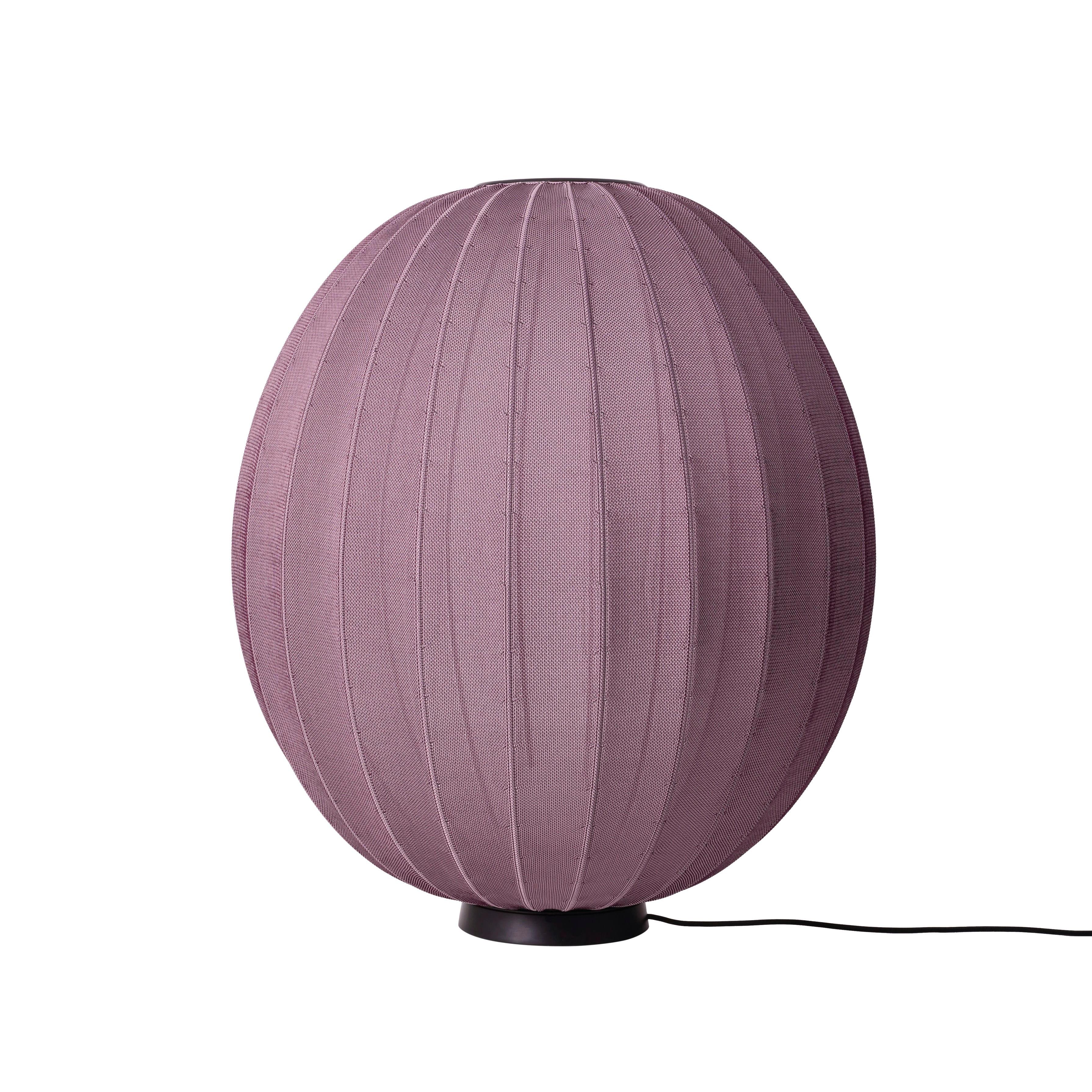 Lampa podłogowa wysoka KNIT-WIT LEVEL burgundowy – Made by Hand