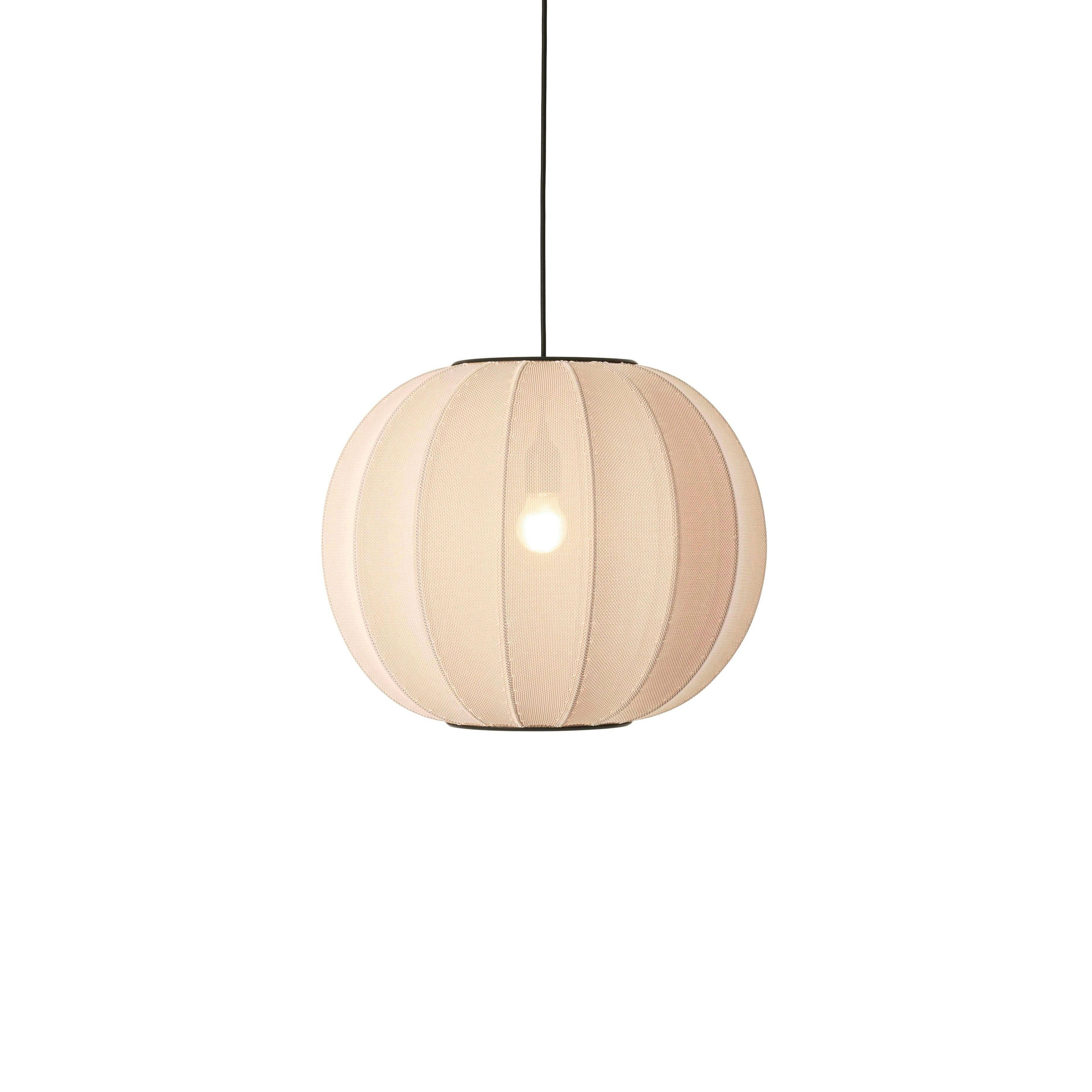 Hanglamp KNIT-WIT ROND zandkleurig