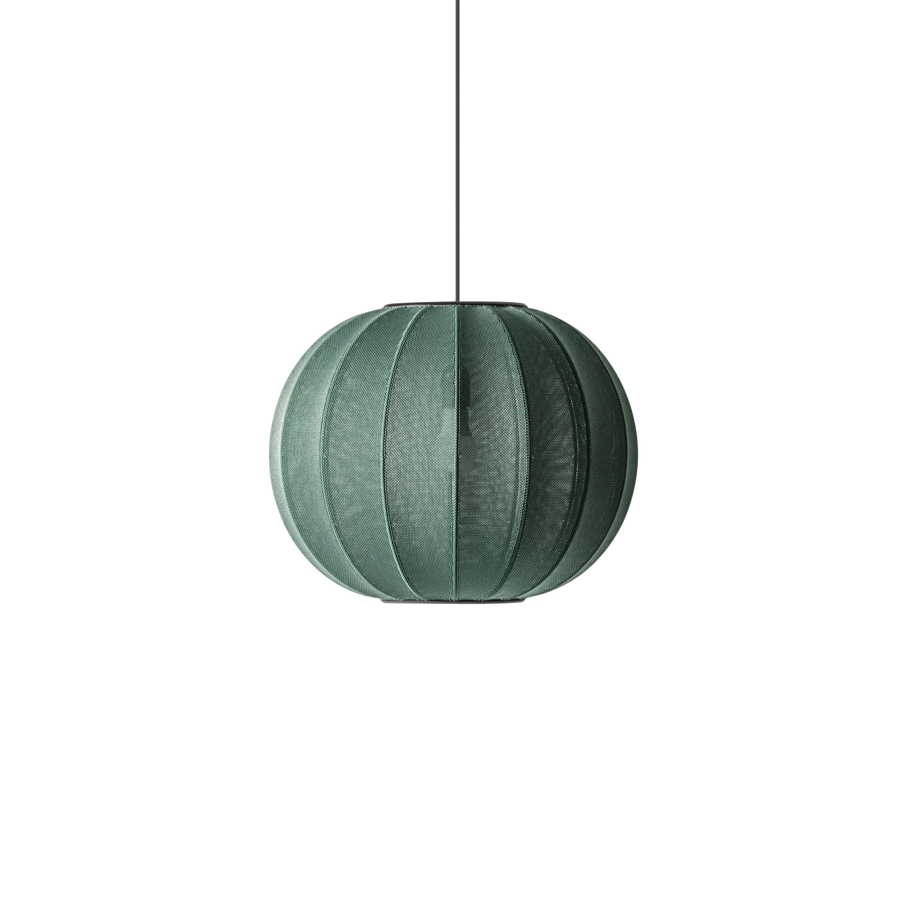 Lampa wisząca KNIT-WIT ROUND zielony, marka Made by Hand