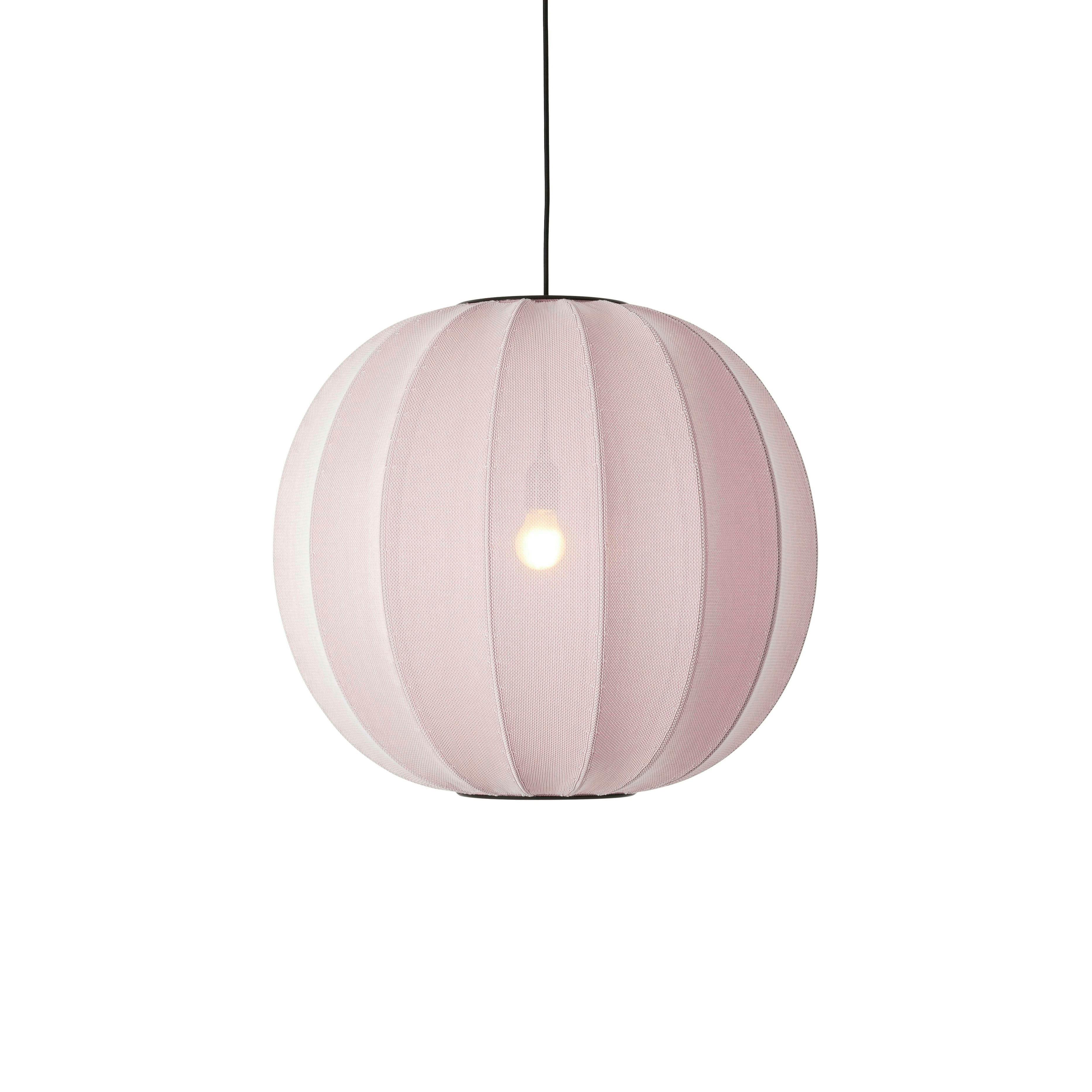 Lampa wisząca KNIT-WIT ROUND jasnoróżowy – styl nowoczesny