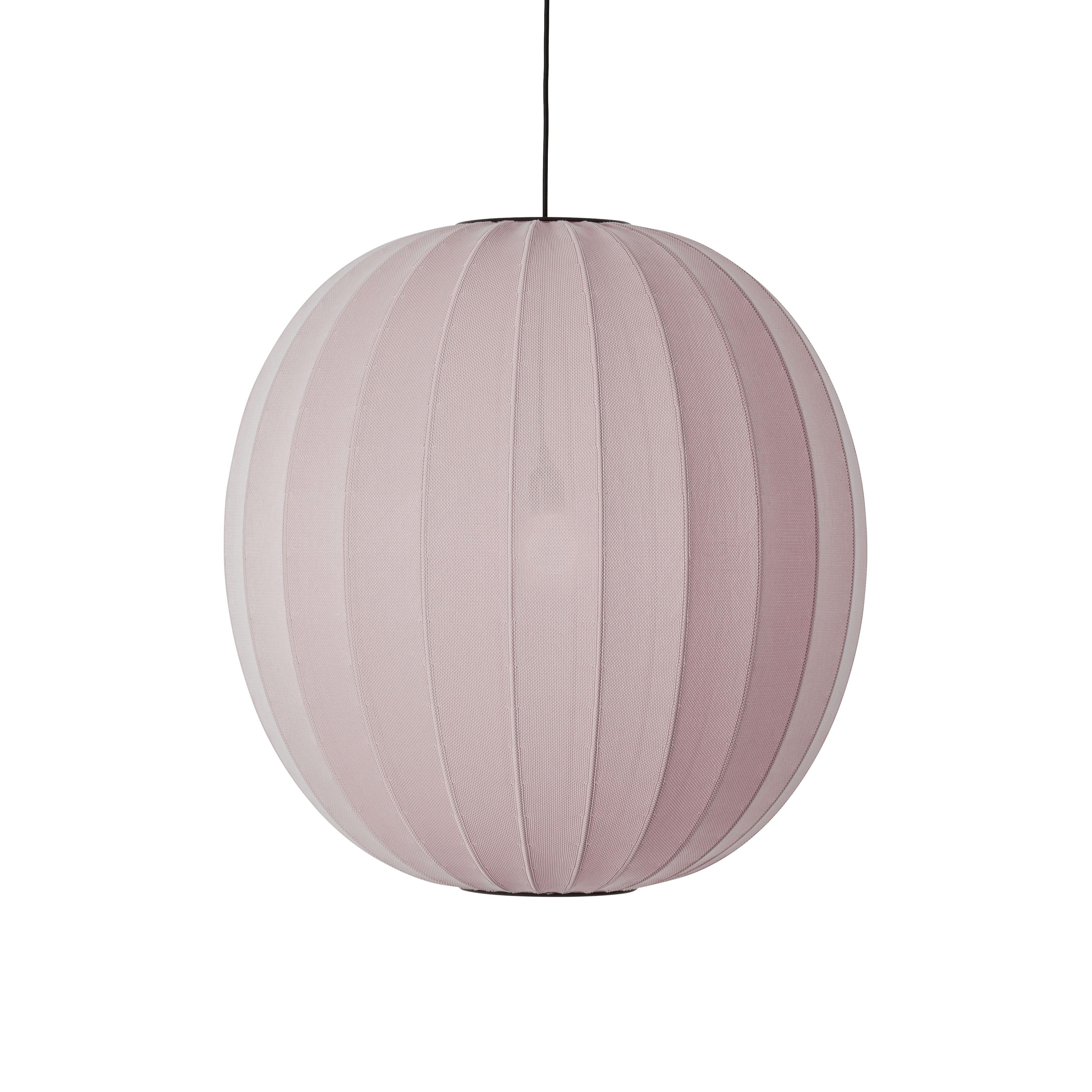 Lampa wisząca KNIT-WIT ROUND jasnoróżowy – styl nowoczesny