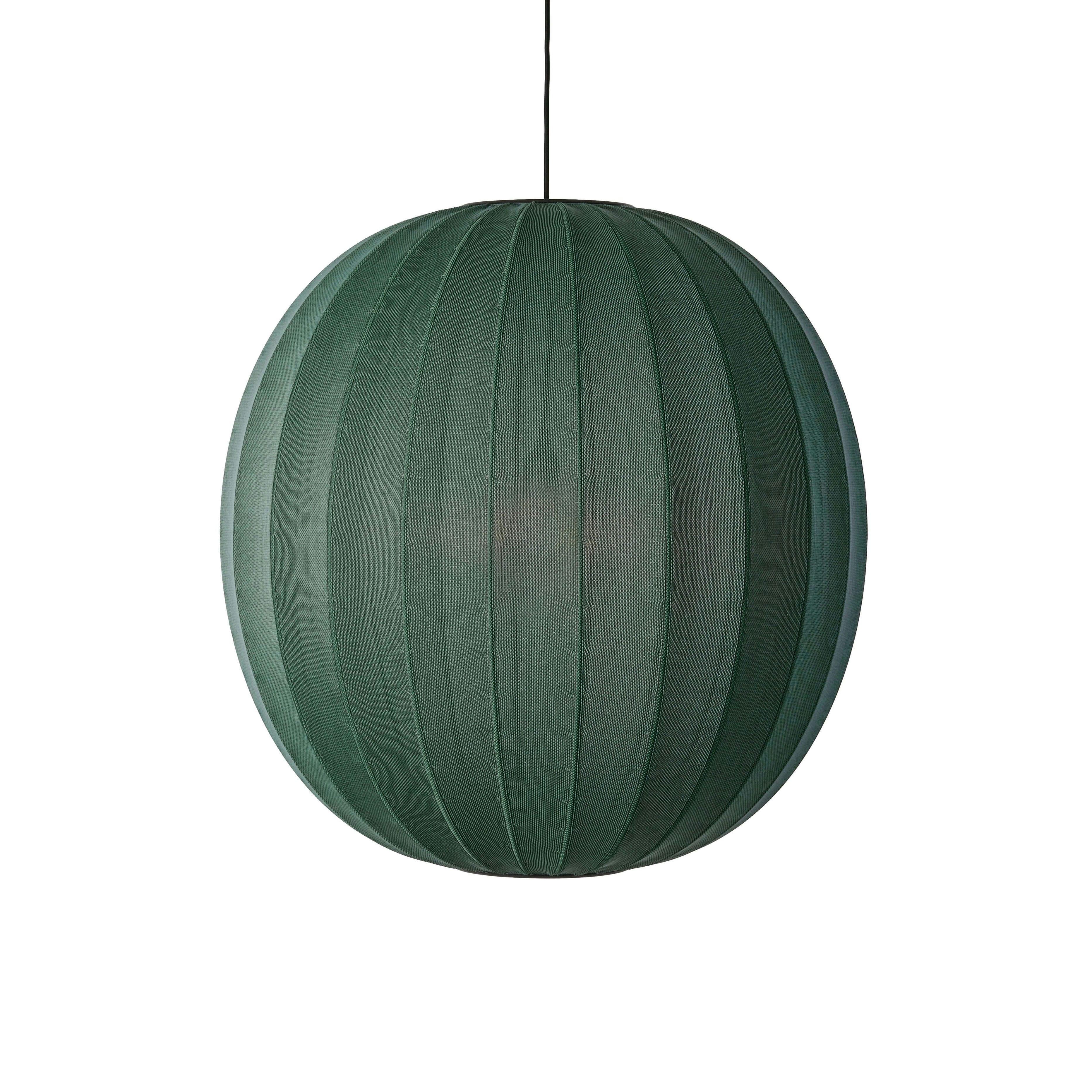Lampa wisząca KNIT-WIT ROUND zielony – Made by Hand