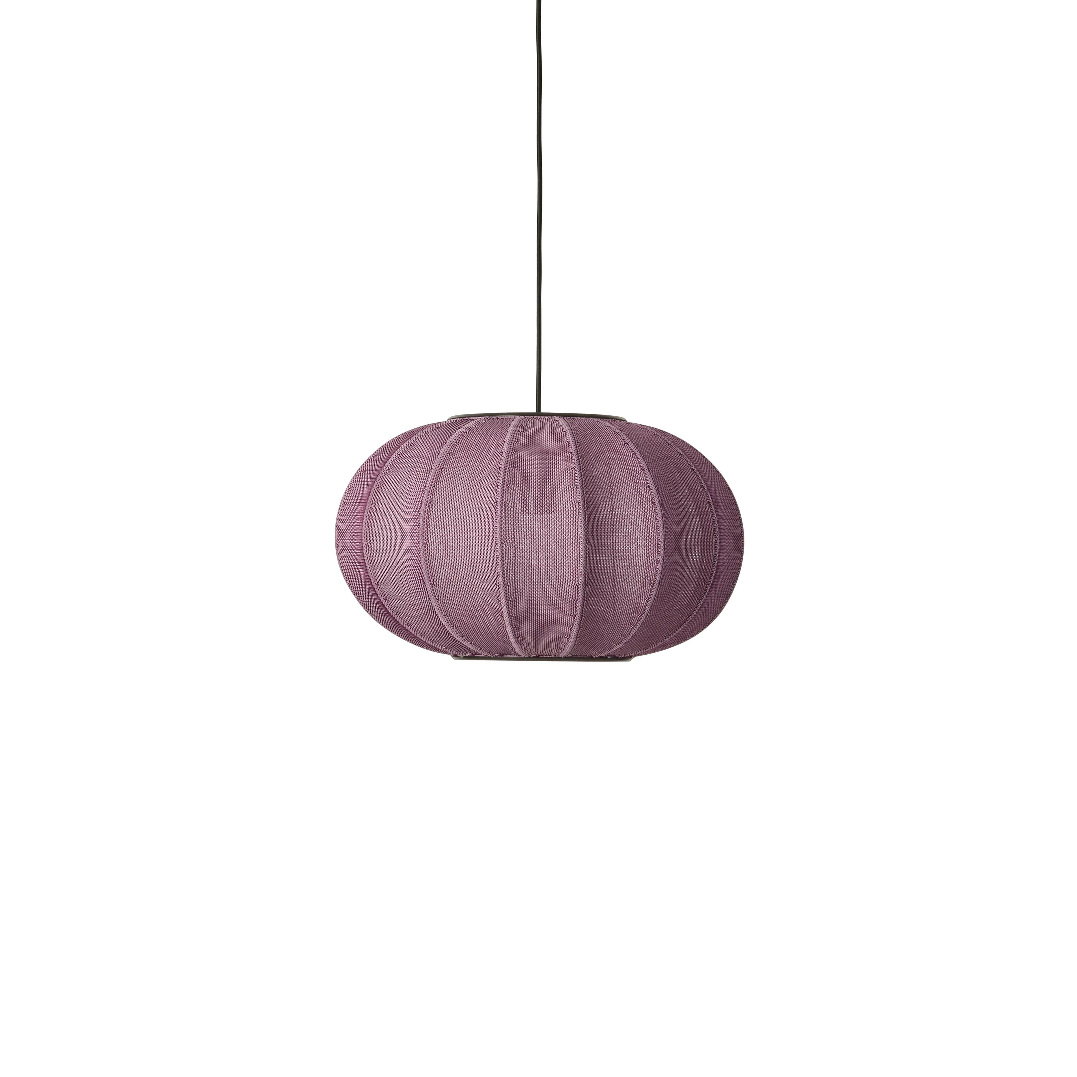 Lampa wisząca KNIT-WIT OVAL burgundowy – Made by Hand