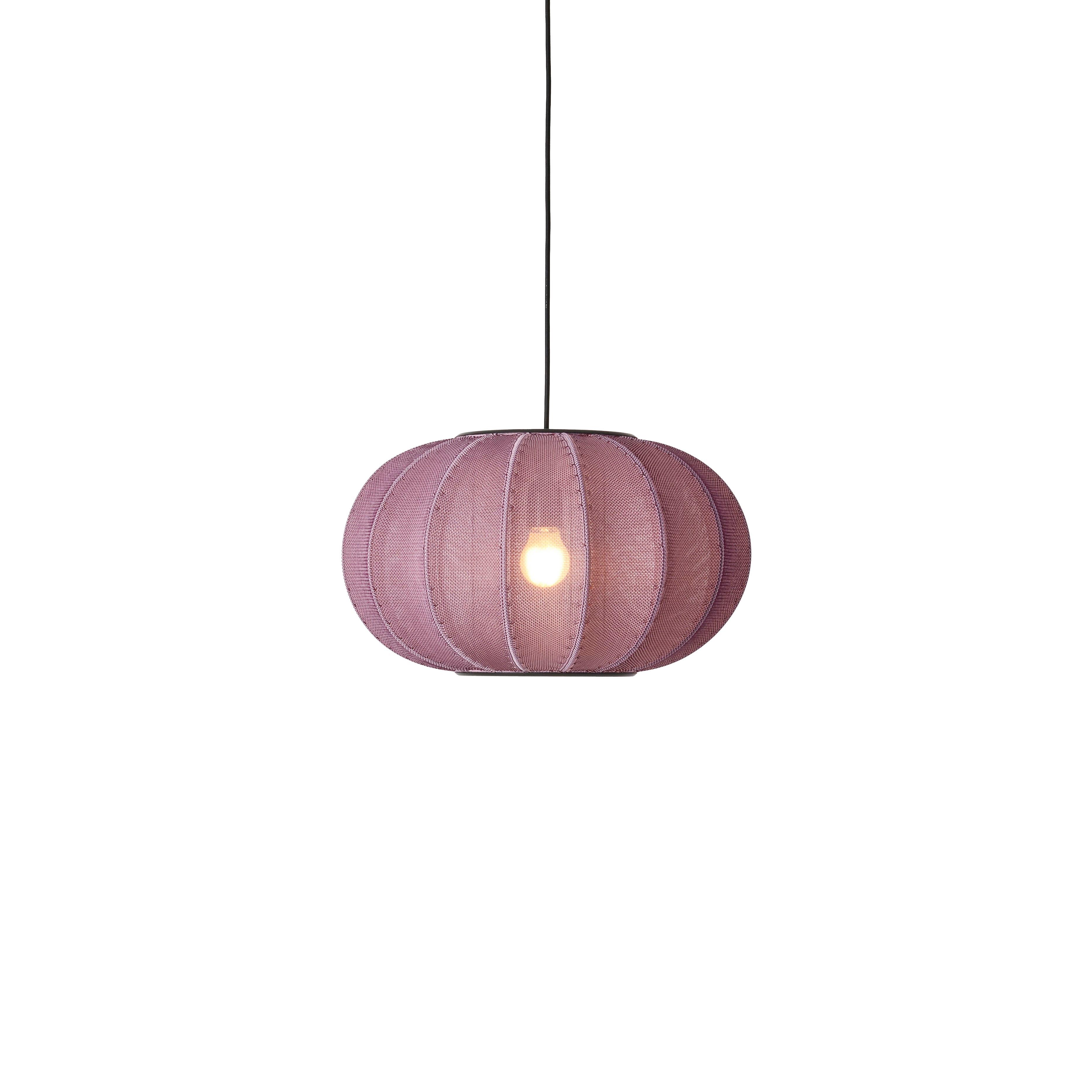 Lampa wisząca KNIT-WIT OVAL burgundowy – styl nowoczesny