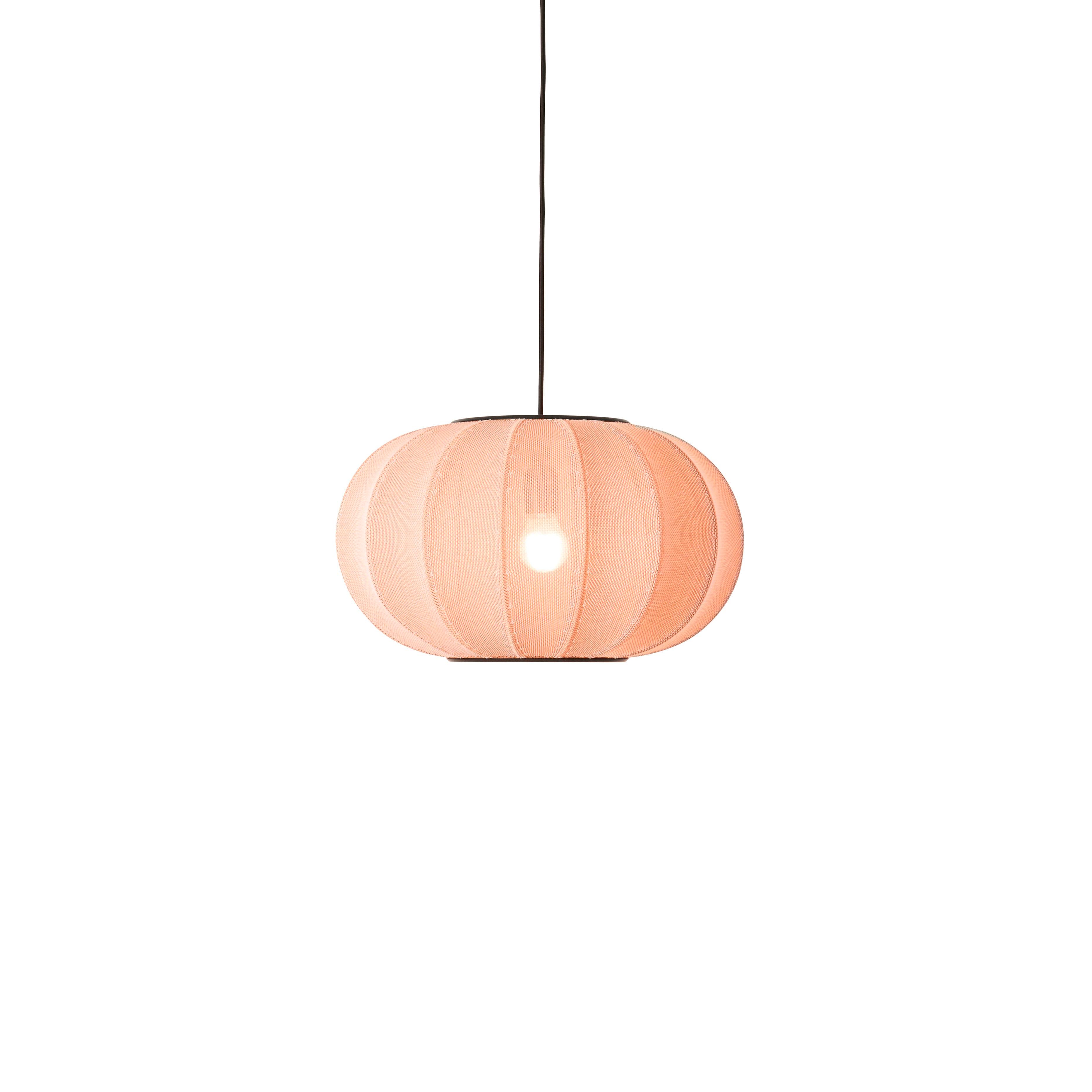 Lampa wisząca KNIT-WIT OVAL koralowy – styl nowoczesny