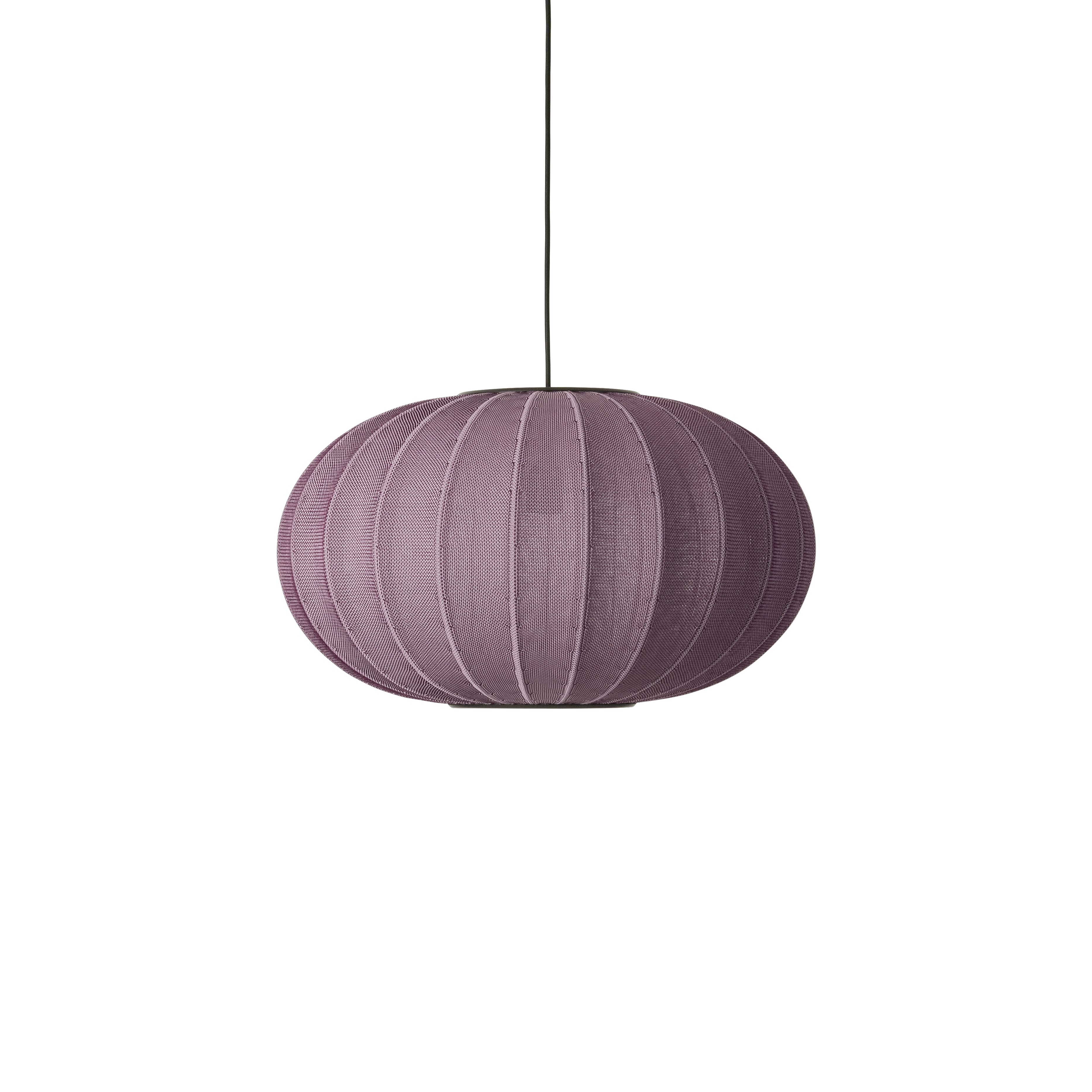 Lampa wisząca KNIT-WIT OVAL burgundowy, marka Made by Hand