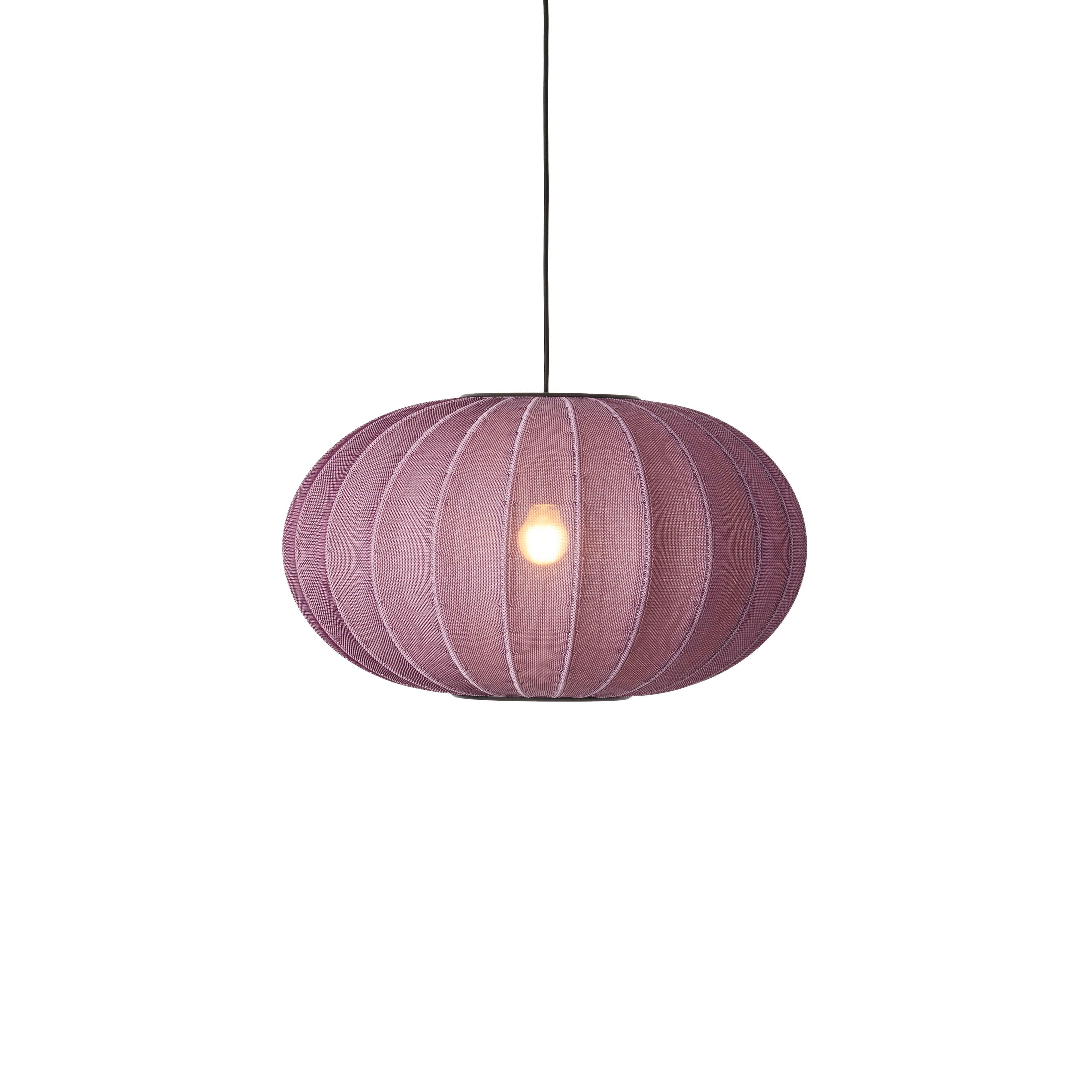 Lampa wisząca KNIT-WIT OVAL burgundowy, marka Made by Hand