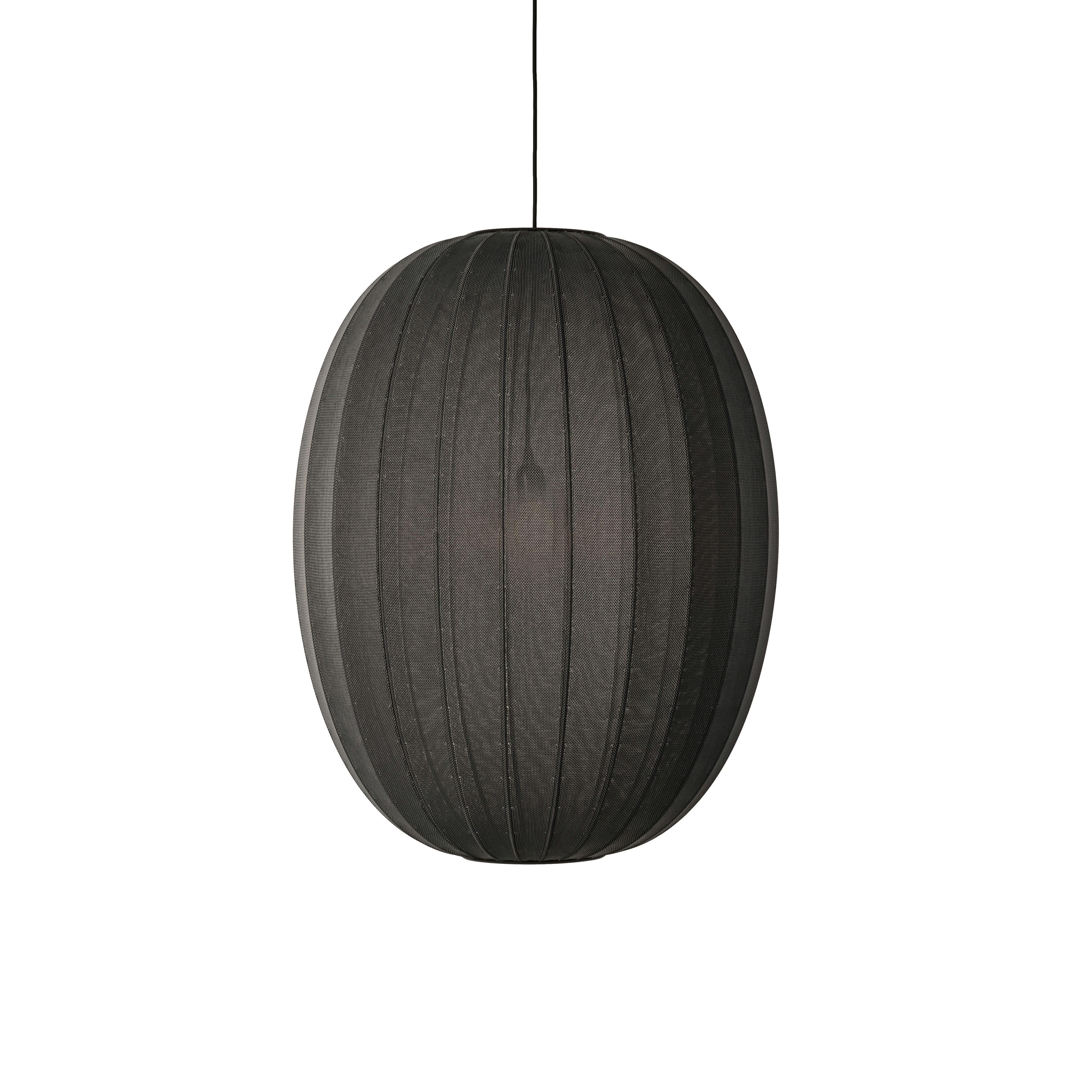 Lampa wisząca KNIT-WIT HIGH czarny – Made by Hand