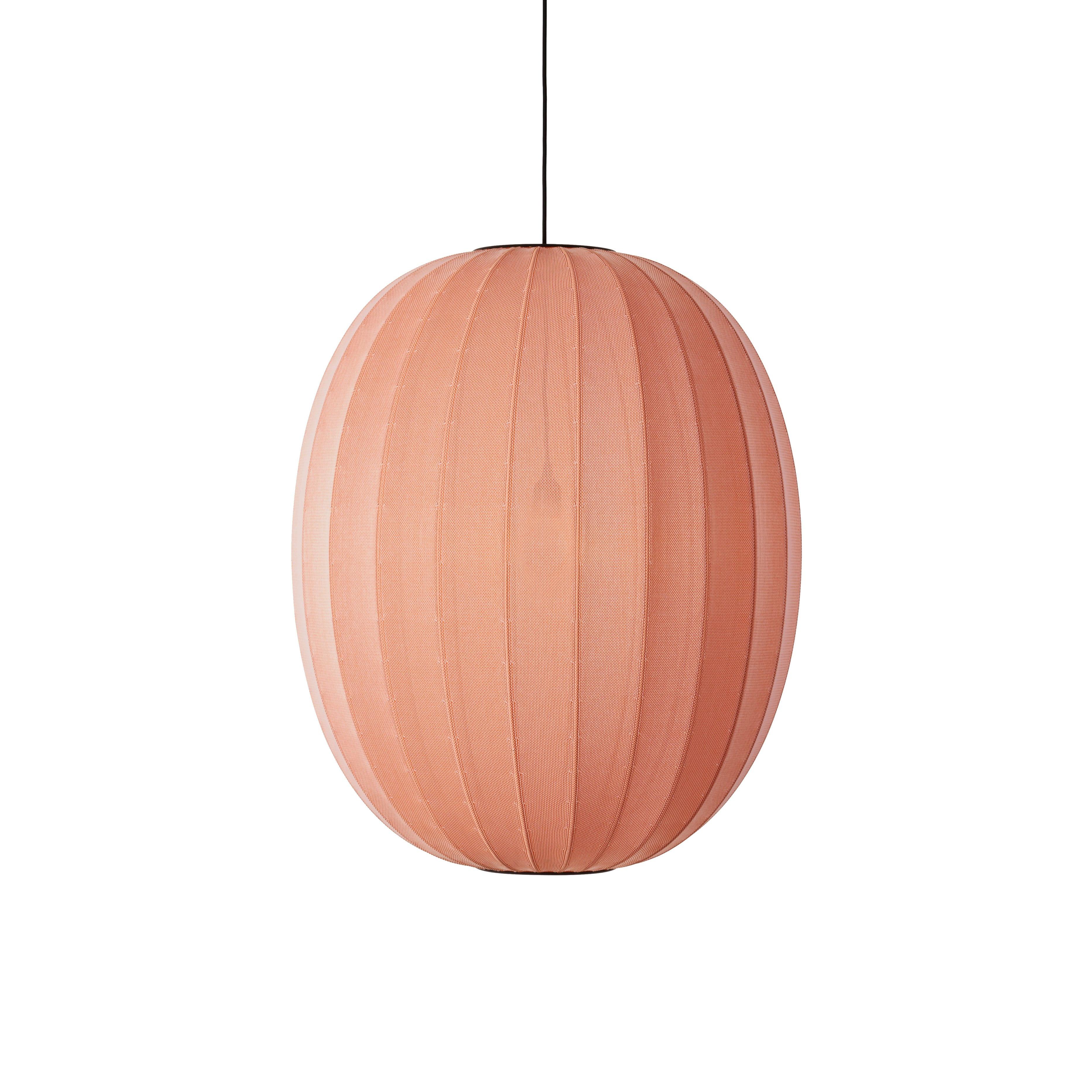 Lampa wisząca KNIT-WIT HIGH koralowy – Made by Hand