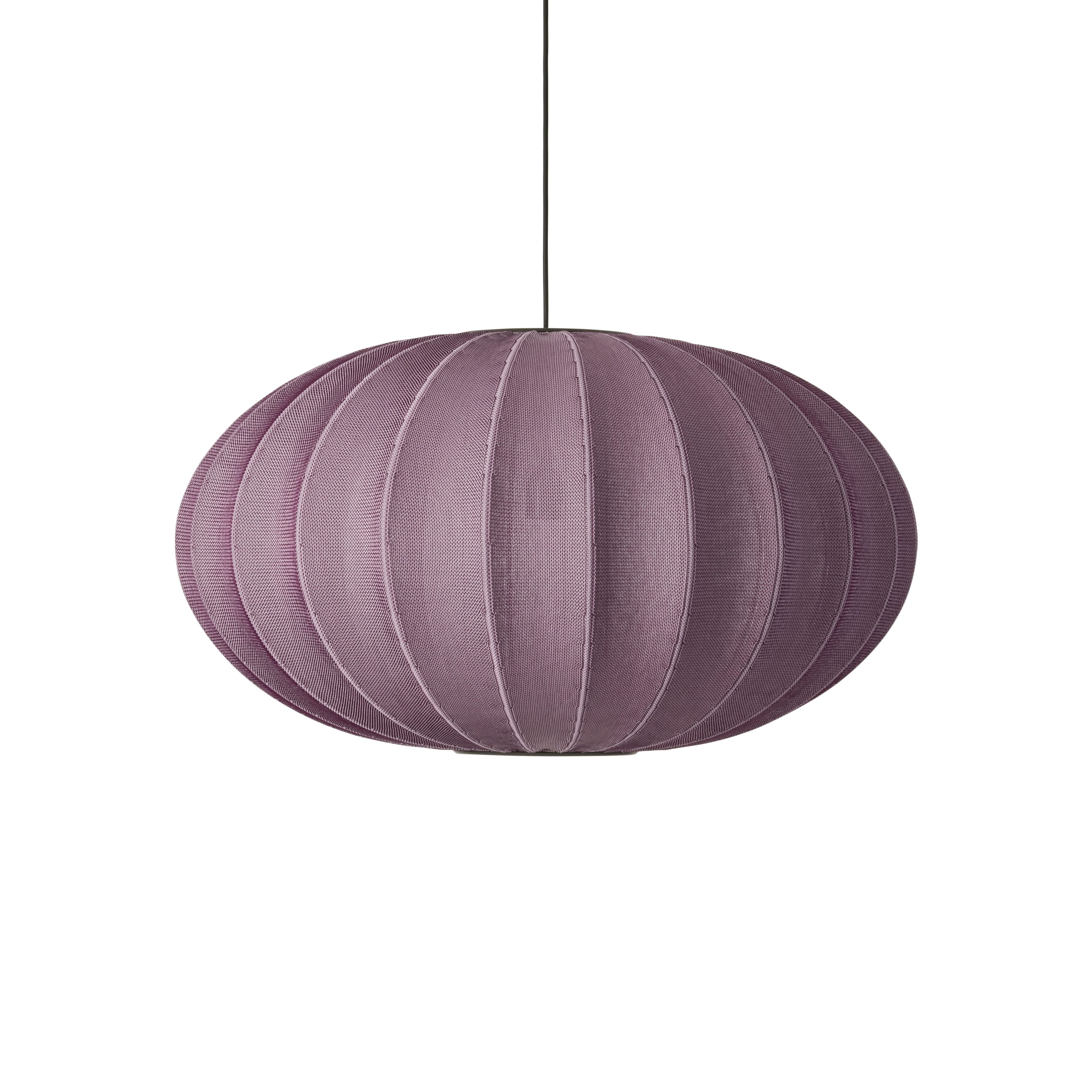 Lampa wisząca KNIT-WIT OVAL burgundowy – Made by Hand