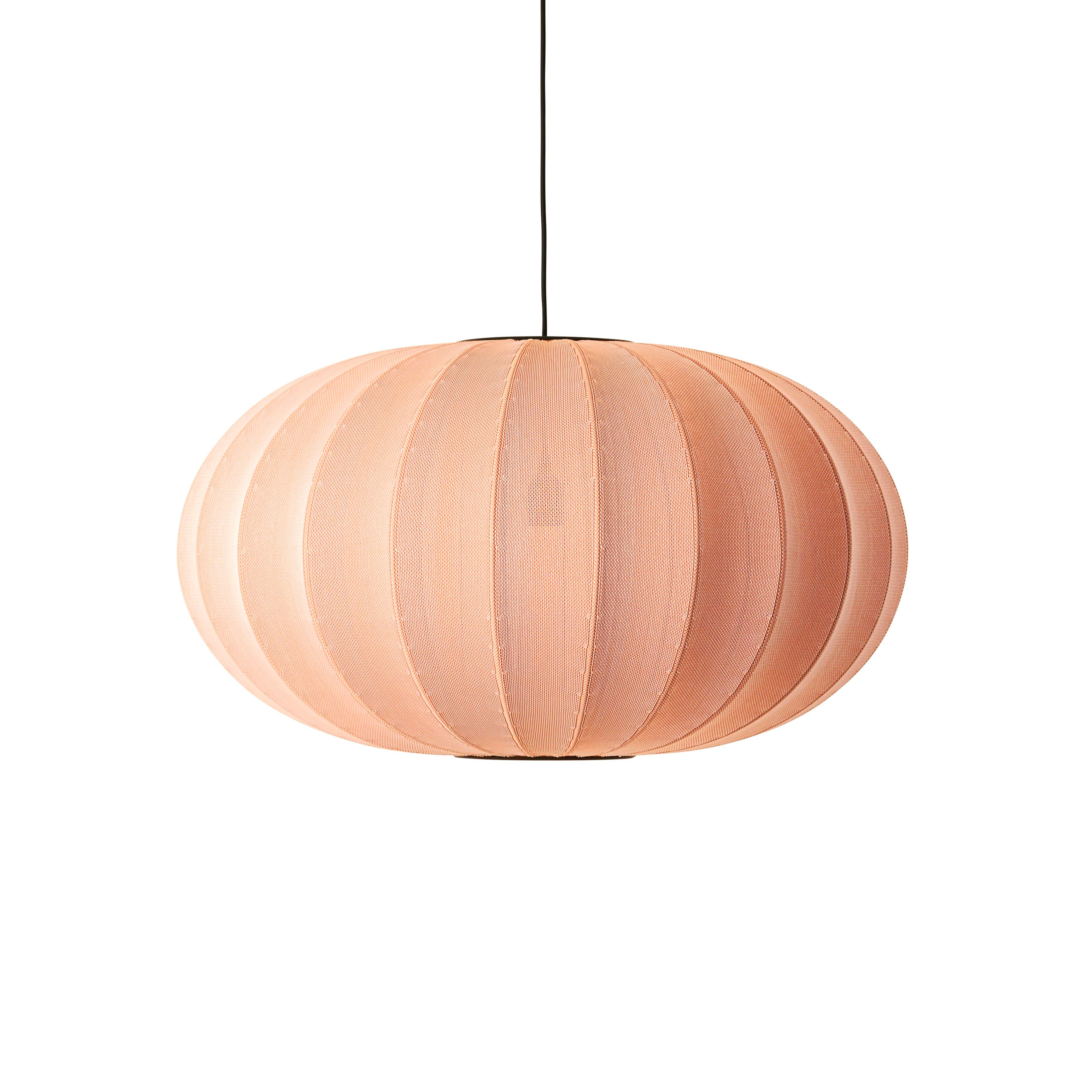 Lampa wisząca KNIT-WIT OVAL koralowy – Made by Hand