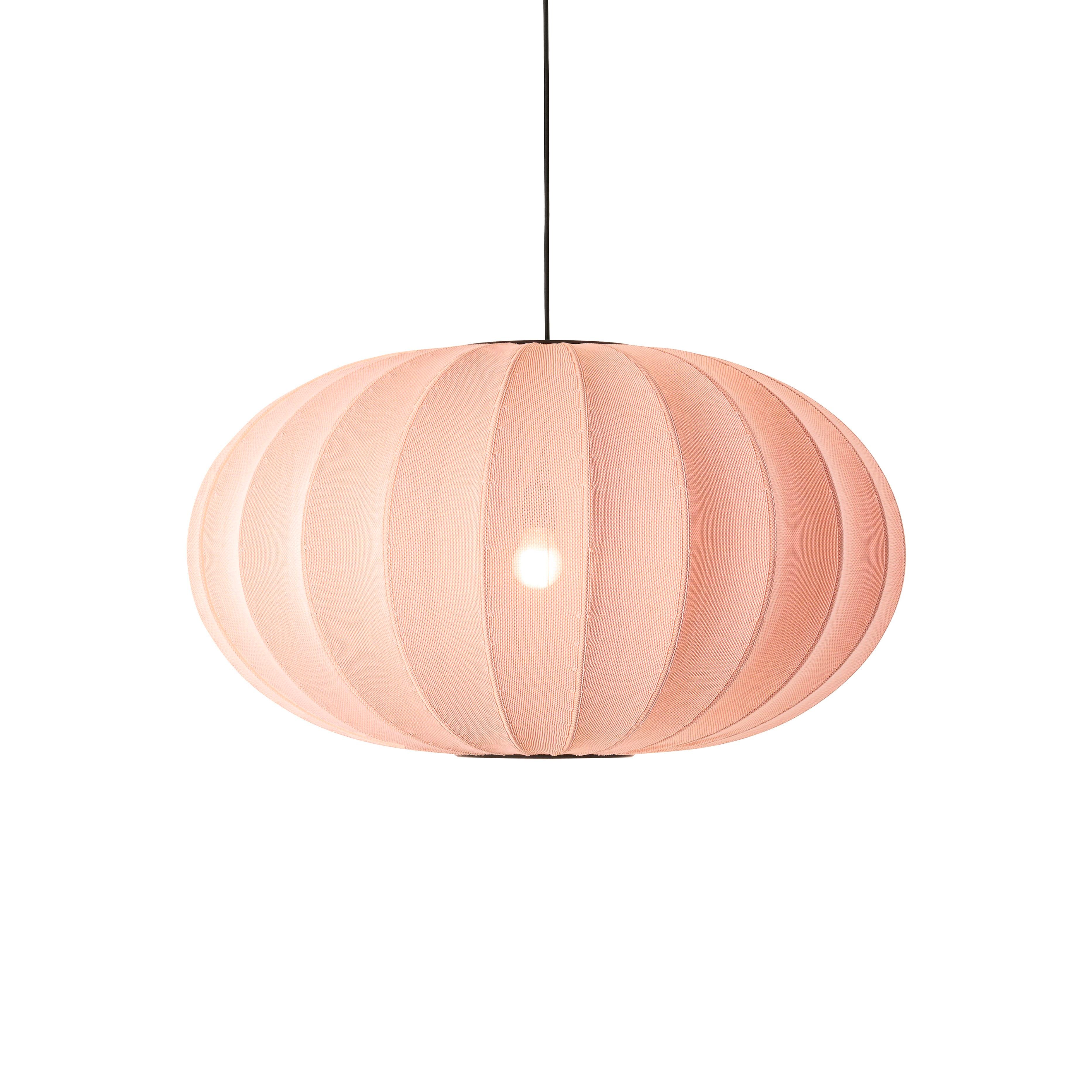 Lampa wisząca KNIT-WIT OVAL koralowy – Made by Hand