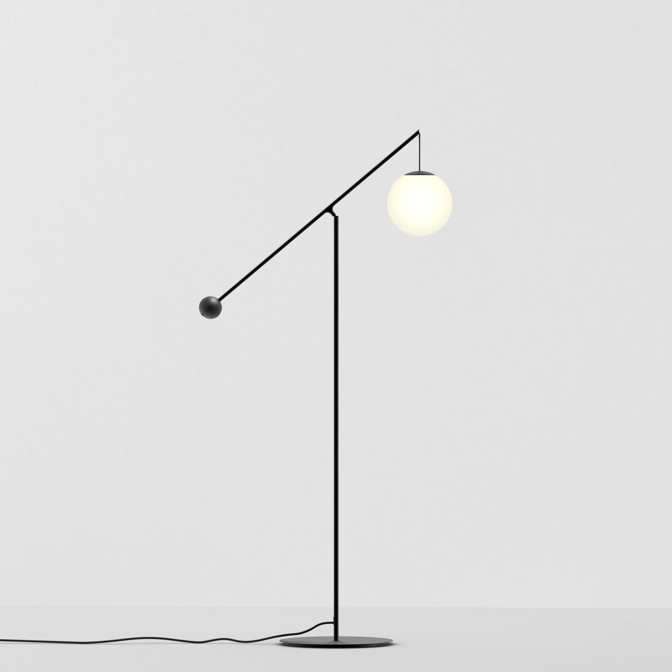 Adjustable floor lamp MALAMATA black