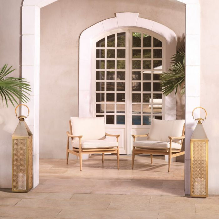 Outdoor Armchair MANZO Broken White